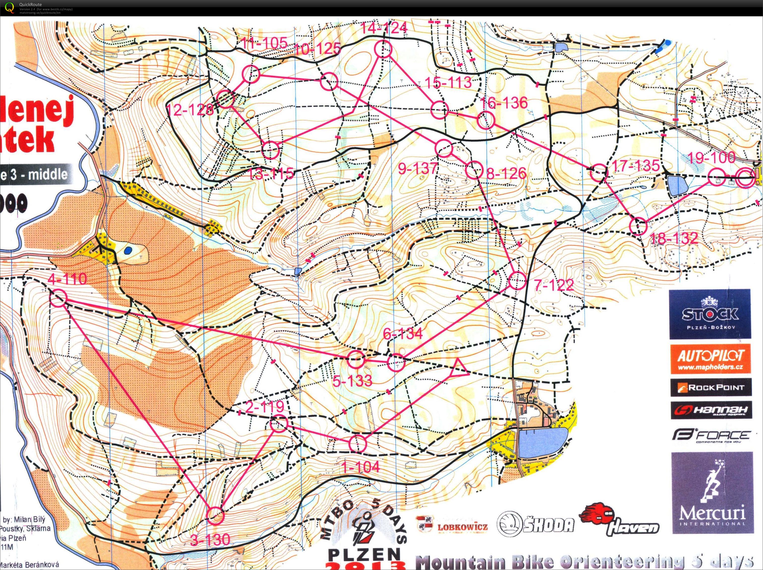 MTBO Plzen - middle (05/07/2013)