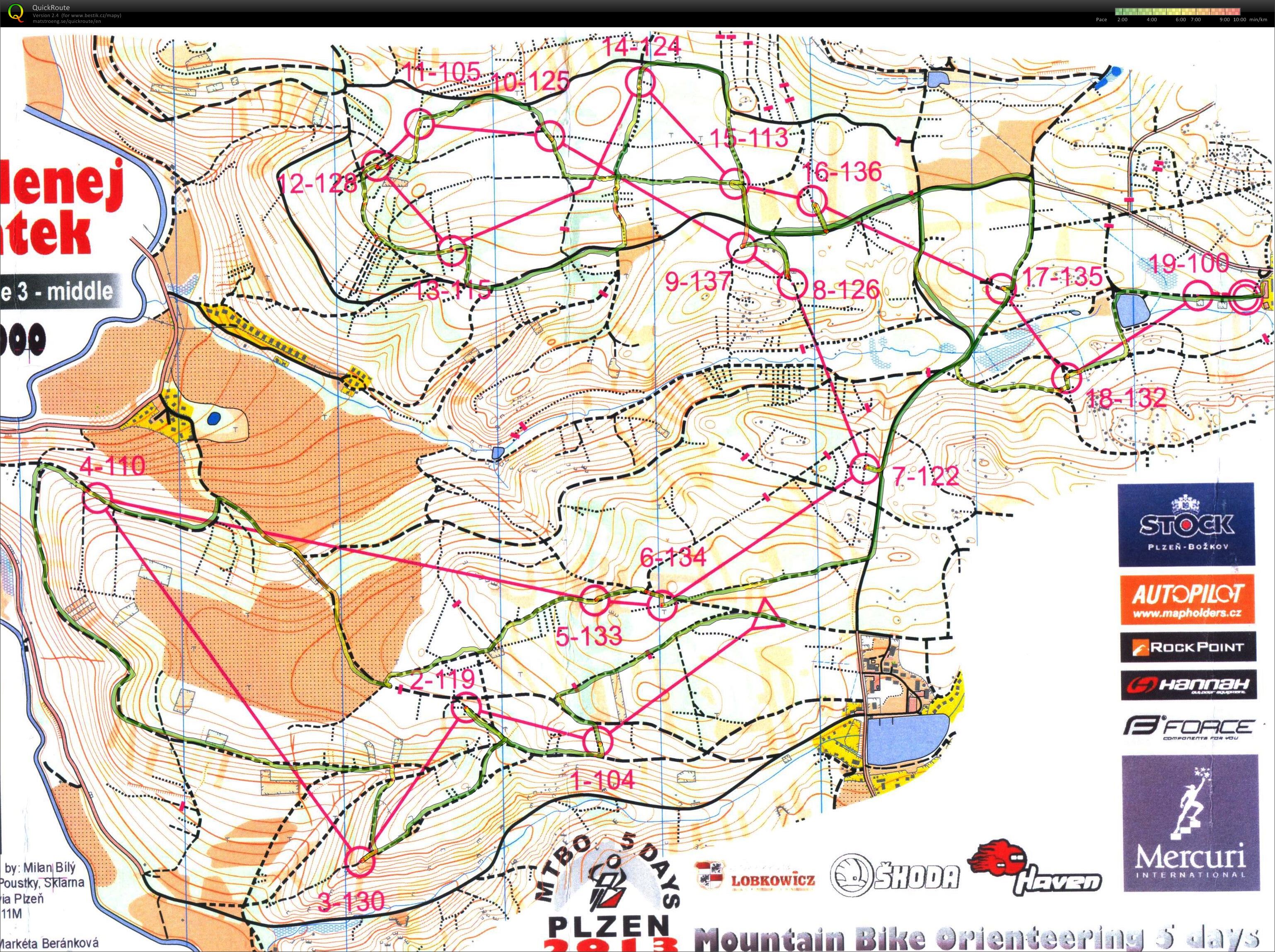 MTBO Plzen - middle (05/07/2013)