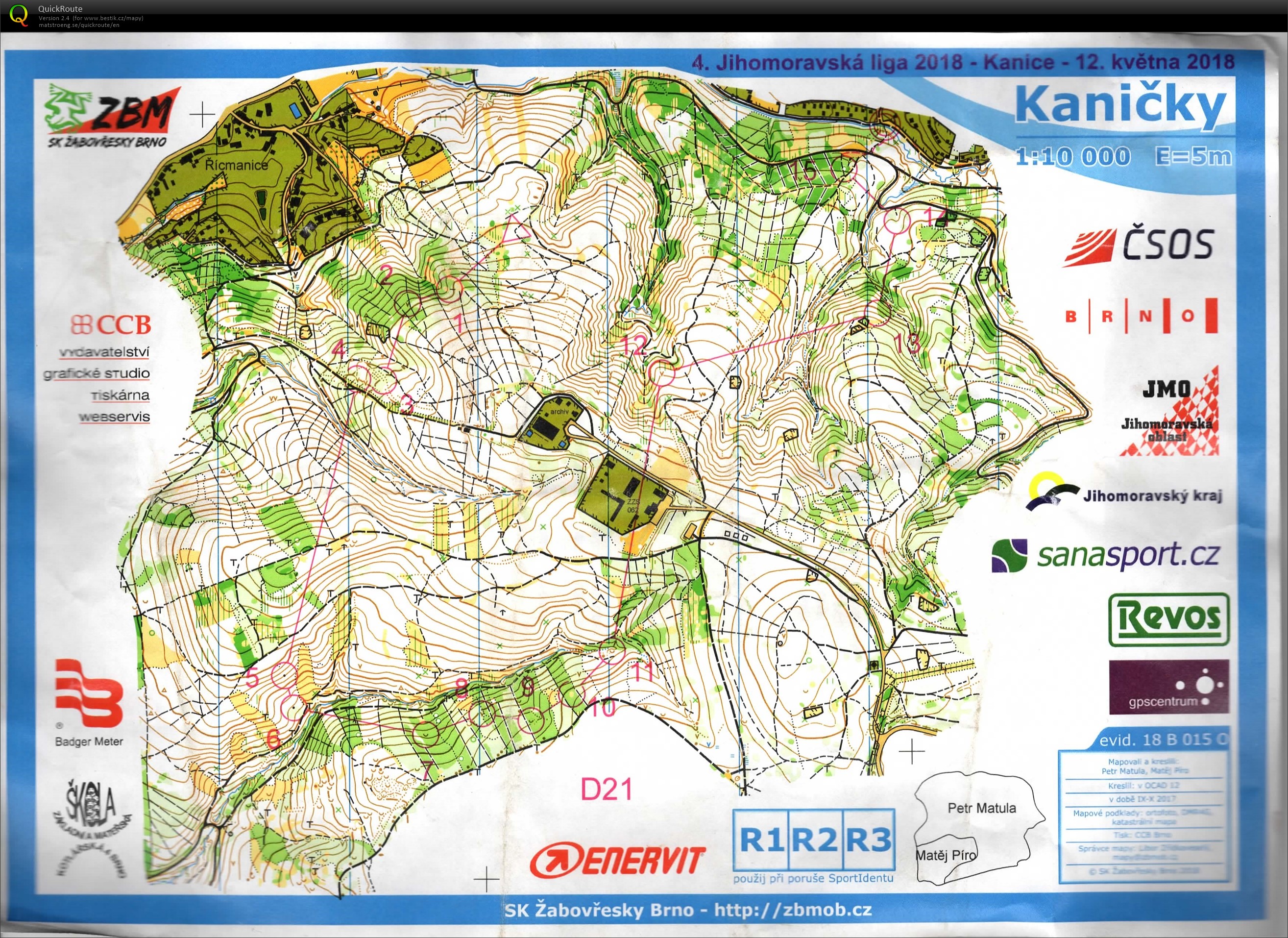 MO na krátké trati Kanice (12/05/2018)