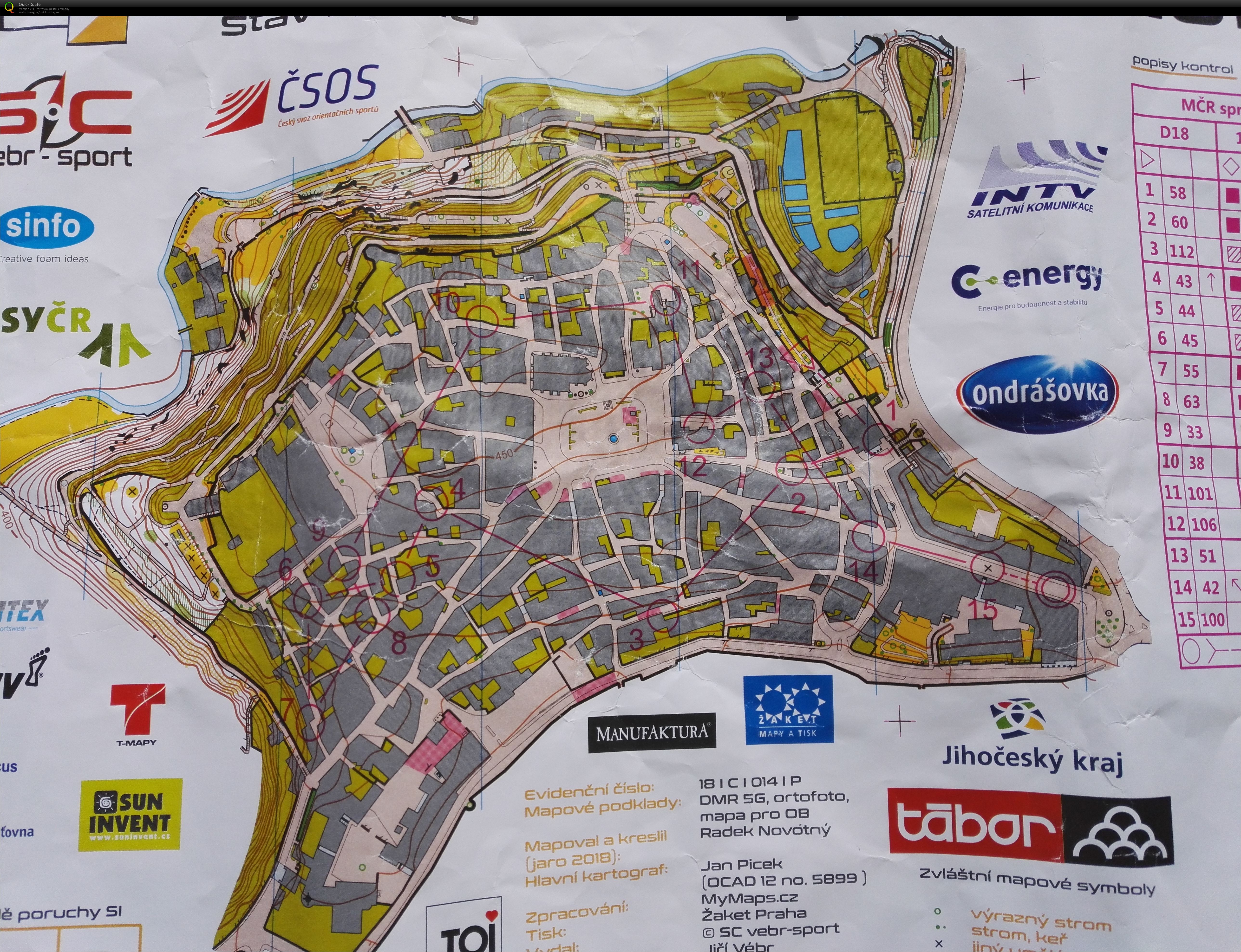 MČR Sprint Tábor (19/05/2018)