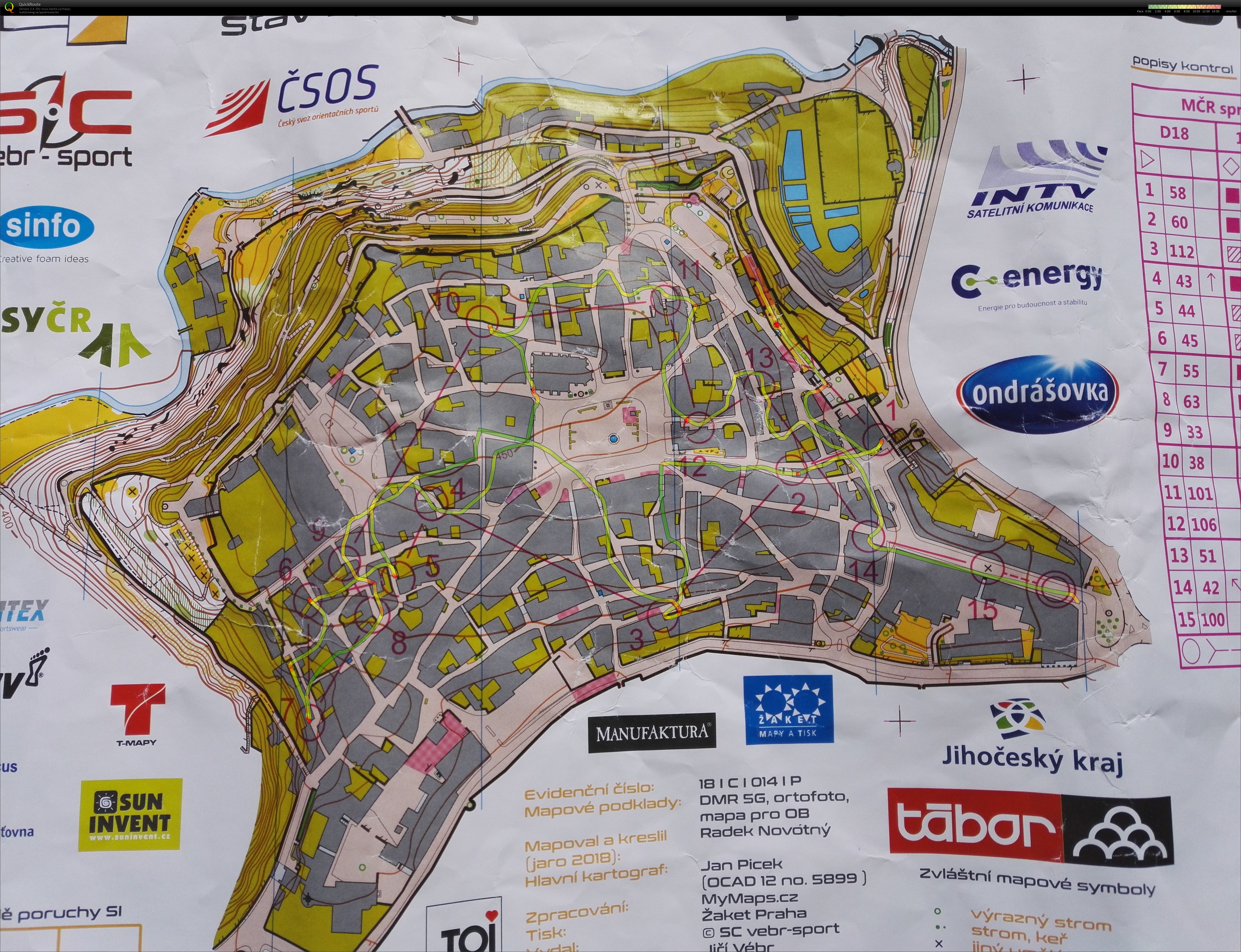 MČR Sprint Tábor (19/05/2018)