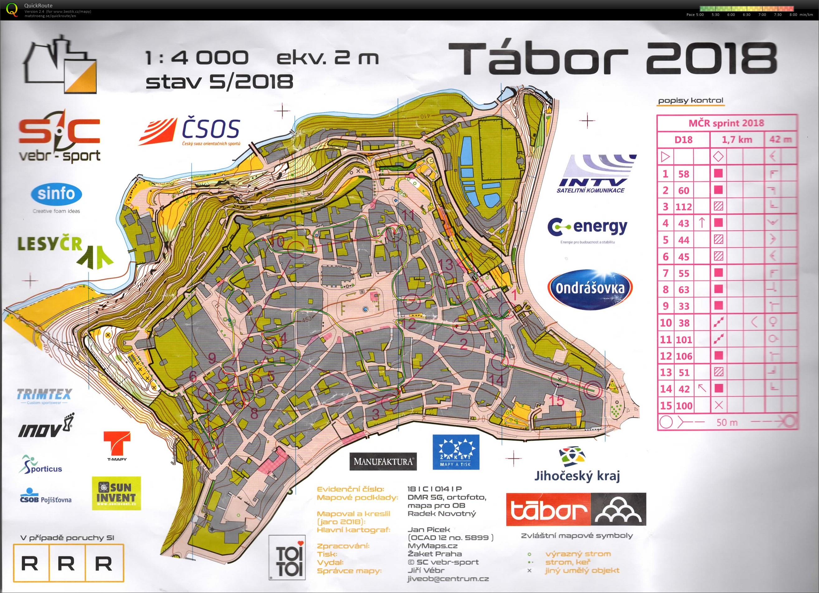 MČR sprint Tábor (19/05/2018)