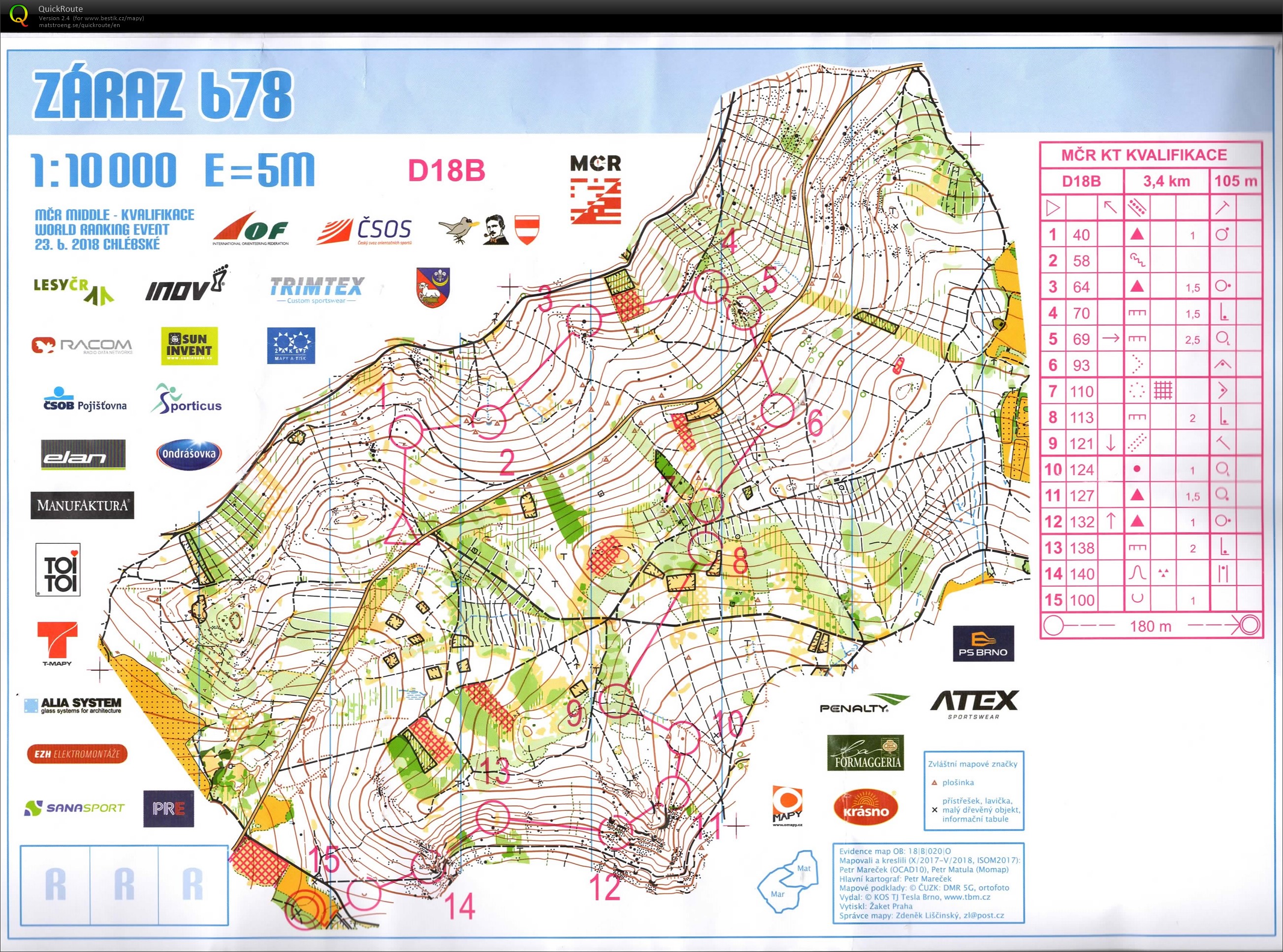 MČR na krátké trati Chlébské - kvalifikace (23/06/2018)