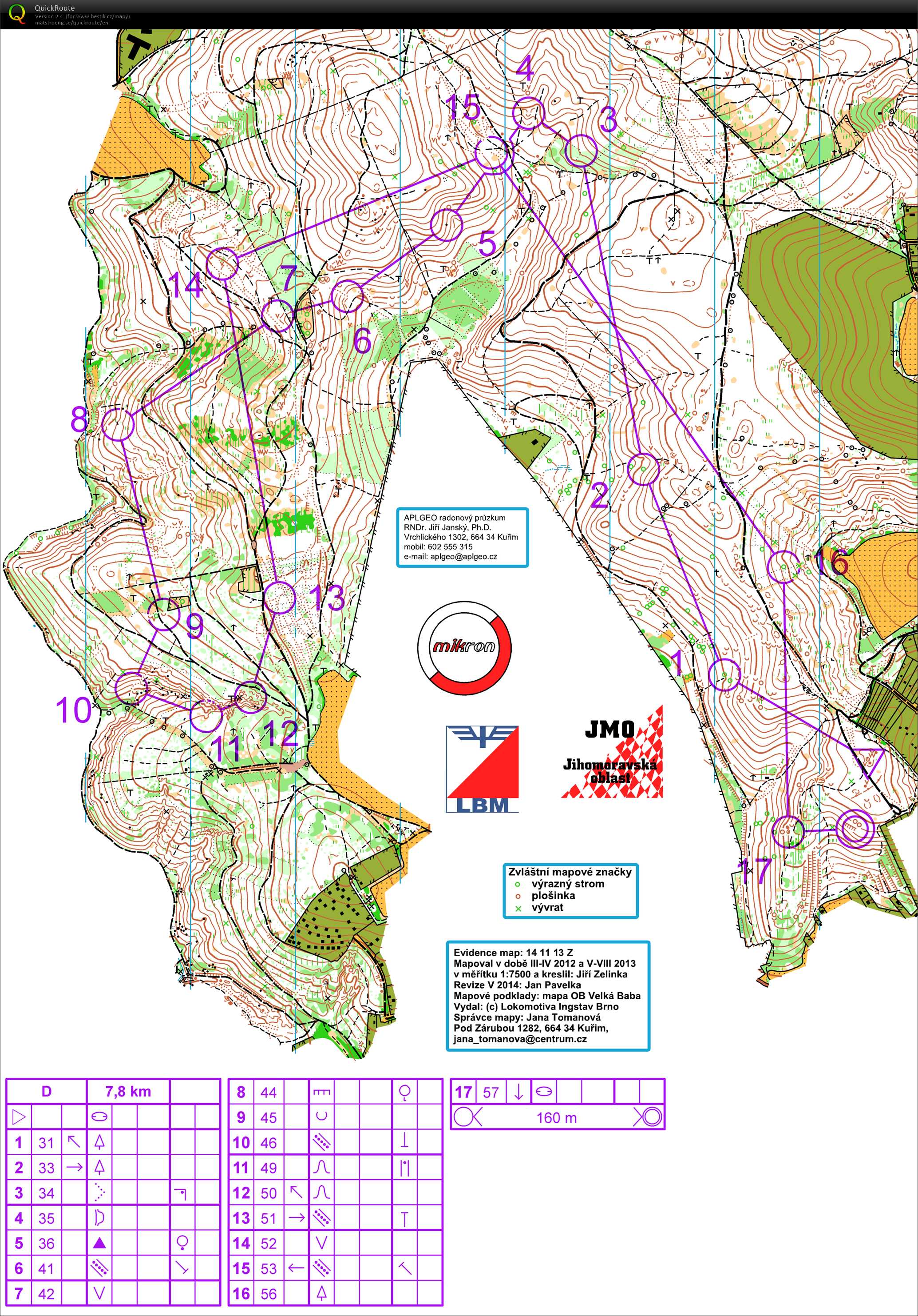 trénink Velká Baba (11/08/2018)