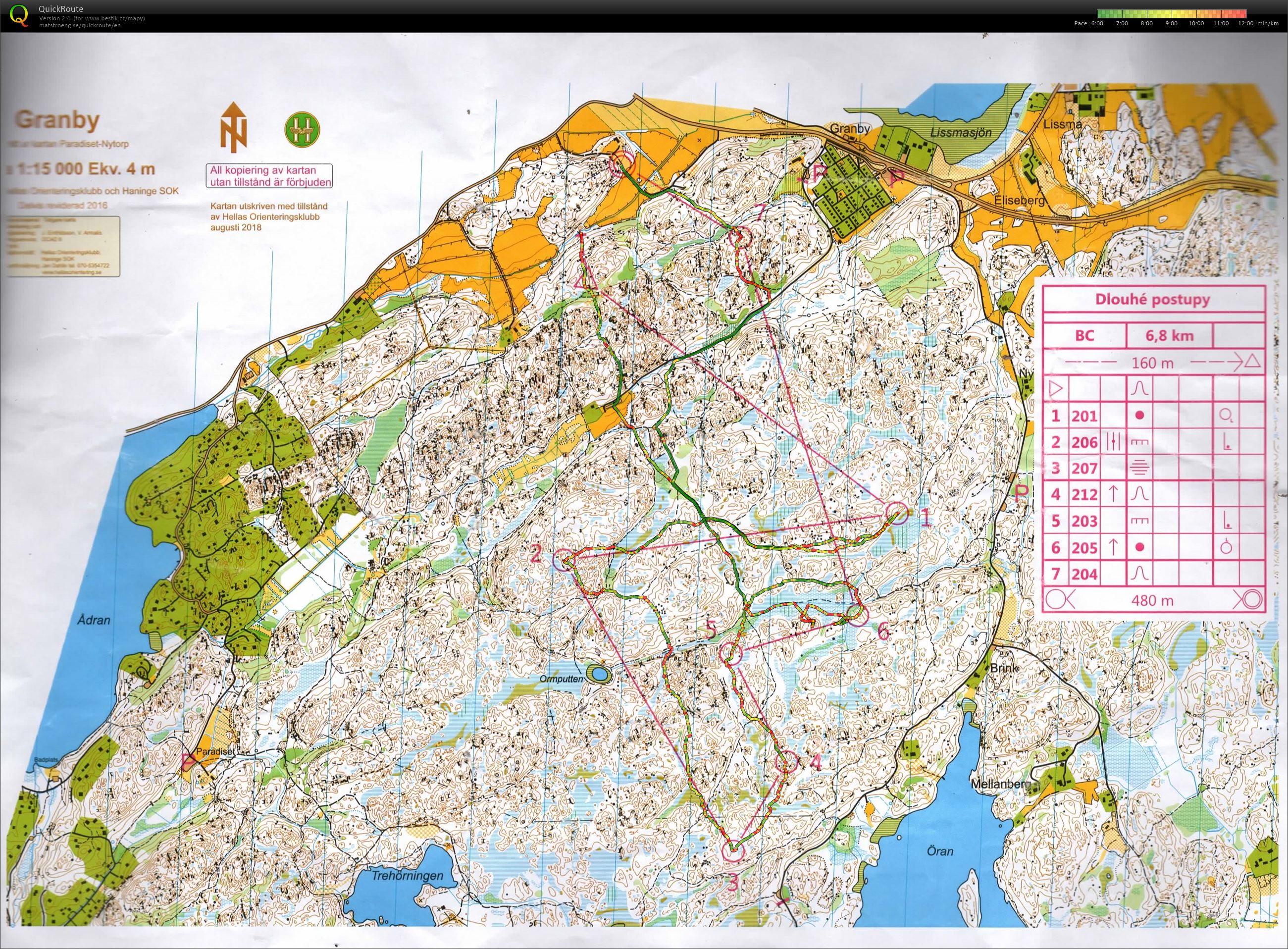 Švédsko - dlouhé postupy (23/08/2018)