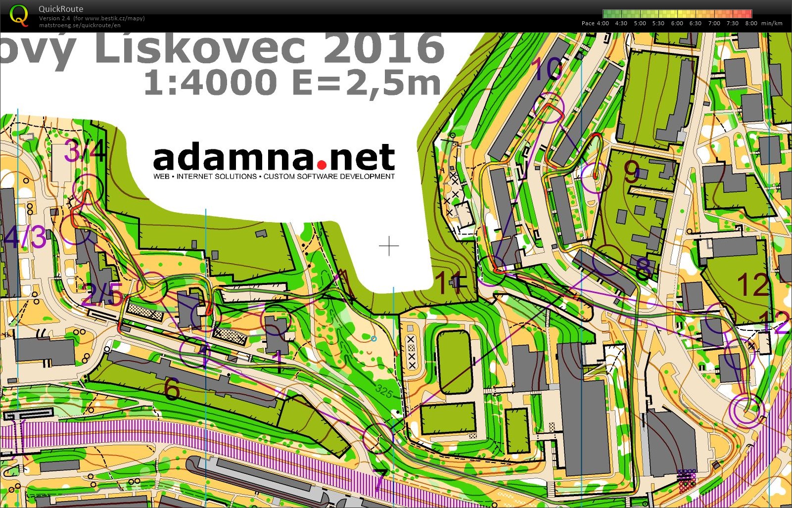 Sprintové štafety Lískovec  - model (1) (26/09/2018)