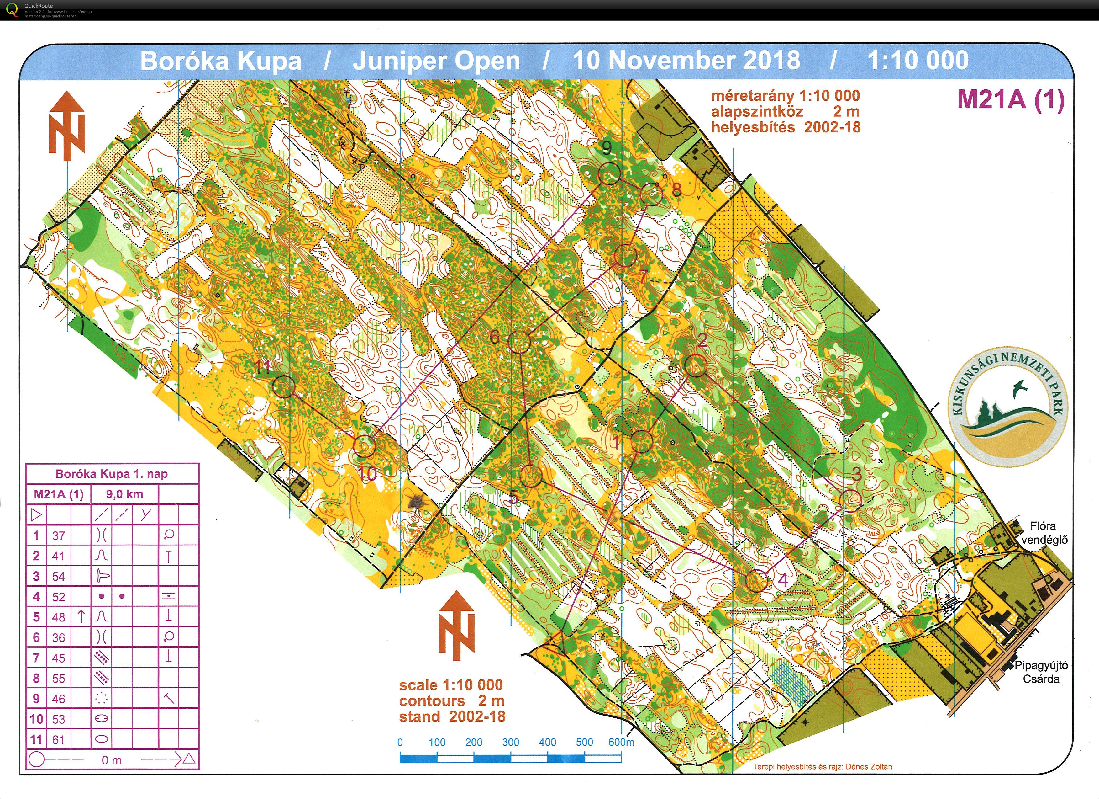 Juniper Open - E1 - map 1 (10/11/2018)