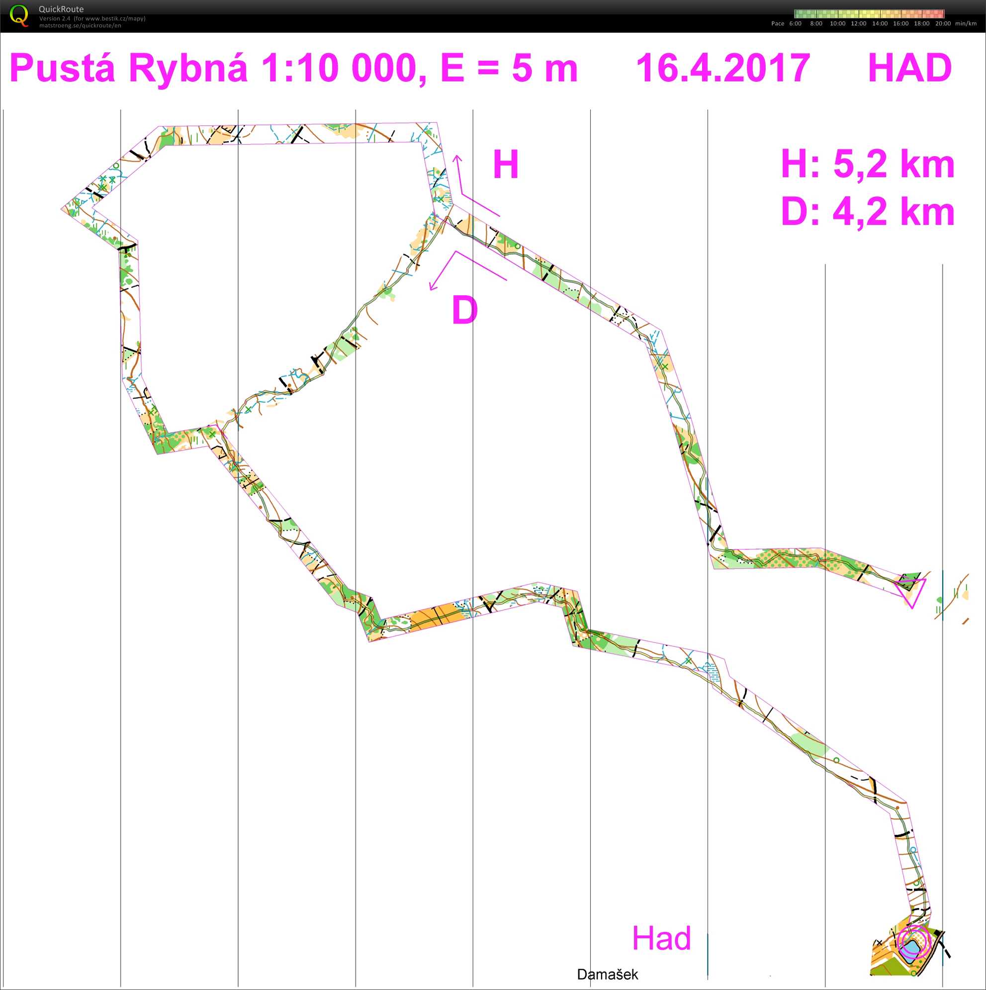 trénink Pustá Rybná (15/04/2017)