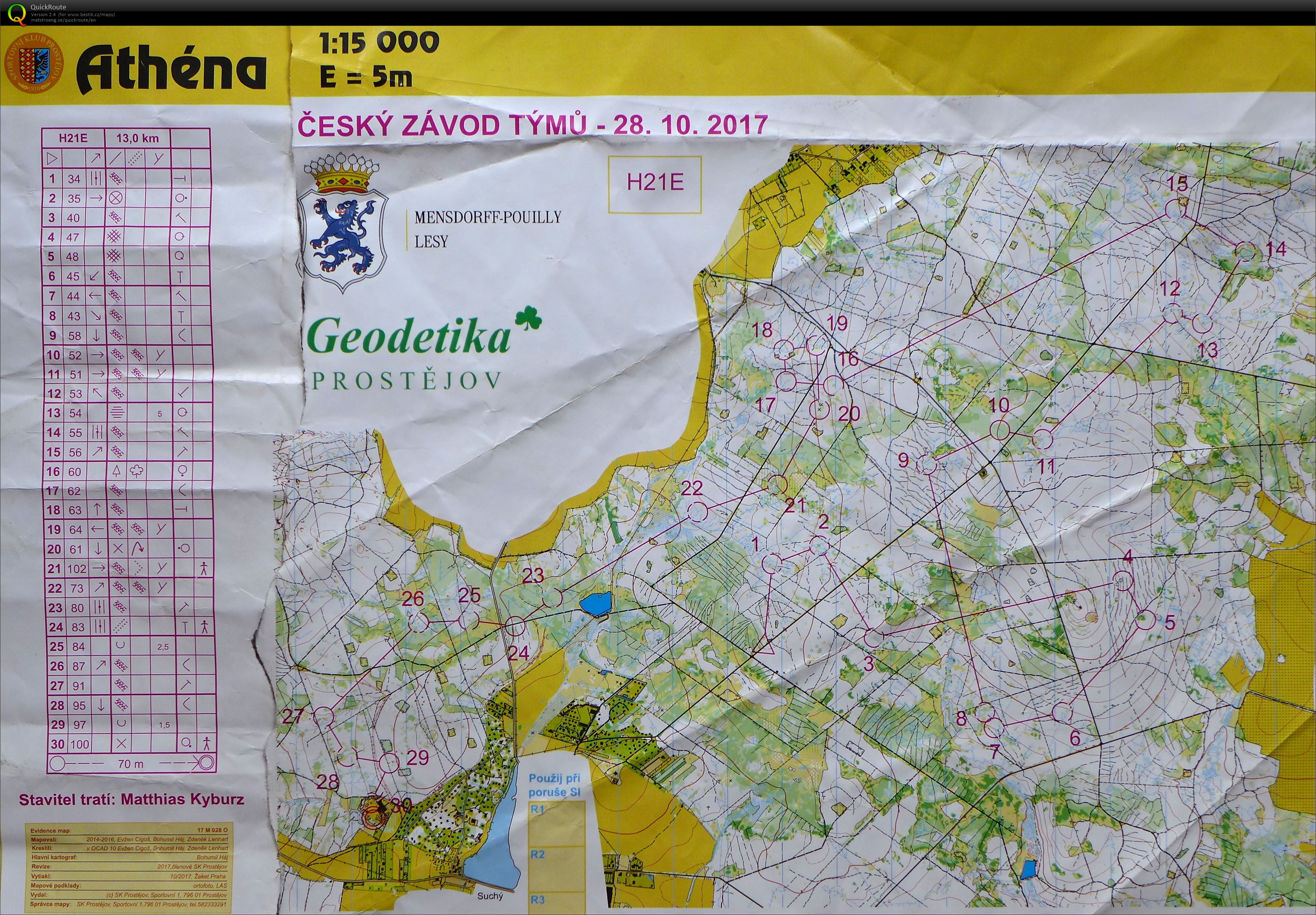 Český závod týmů (28-10-2017)