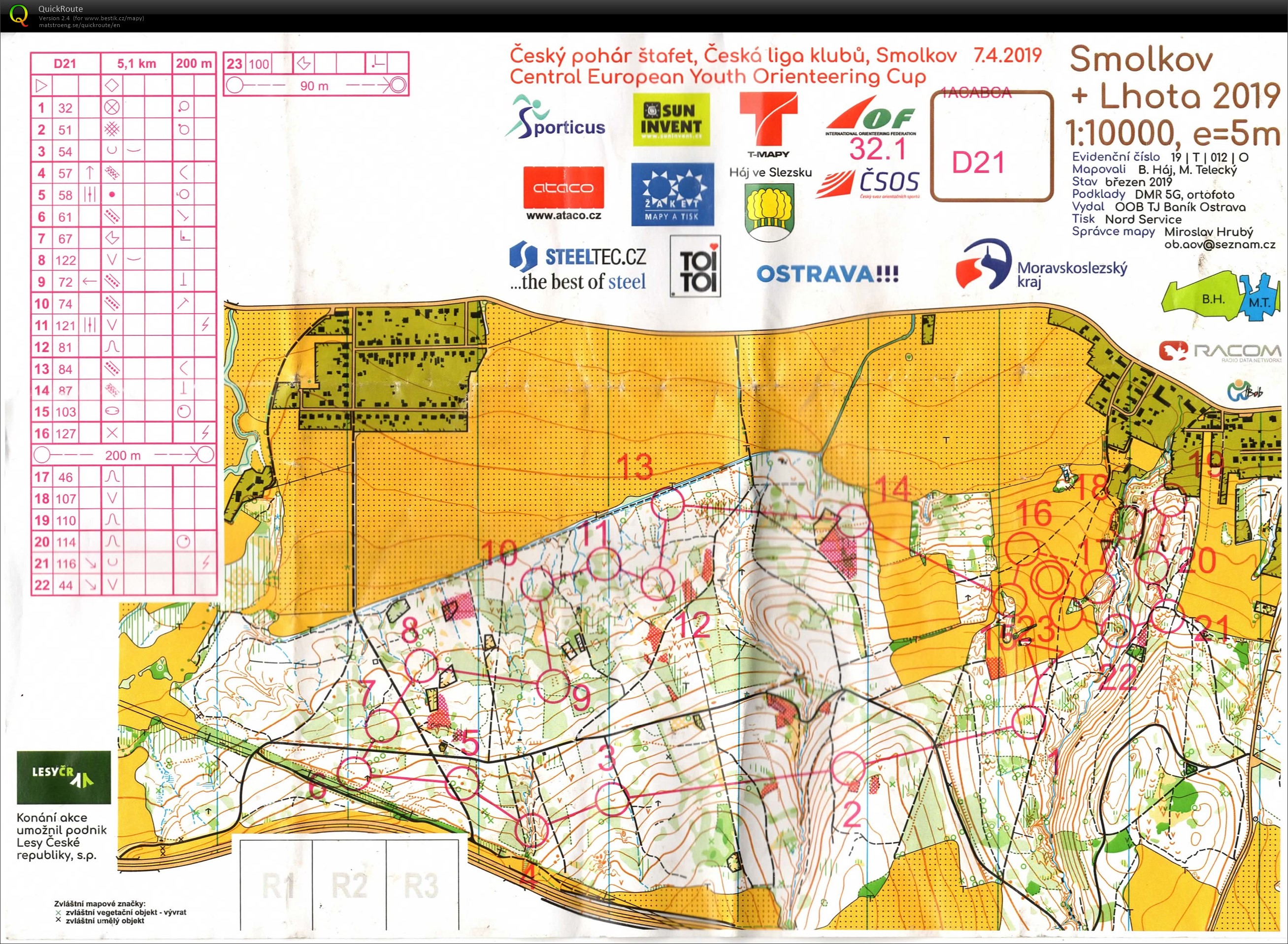 Mistrovství Moravy Háj ve Slezsku - štafety (07/04/2019)
