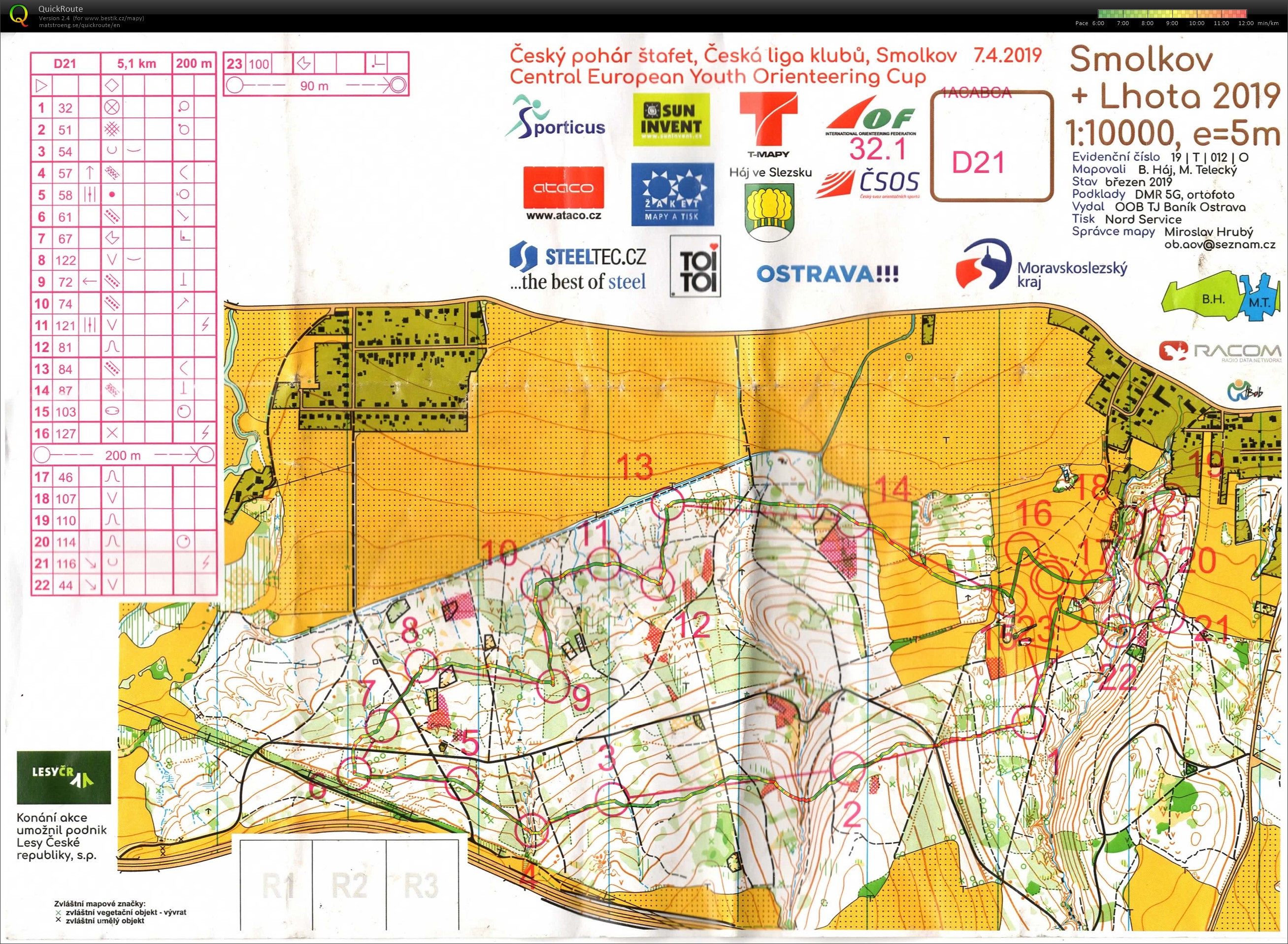 Mistrovství Moravy Háj ve Slezsku - štafety (07/04/2019)