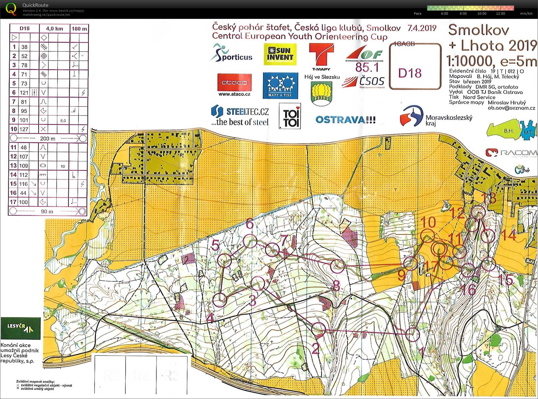 Mistrovství Moravy Háj ve Slezsku - štafety (07/04/2019)