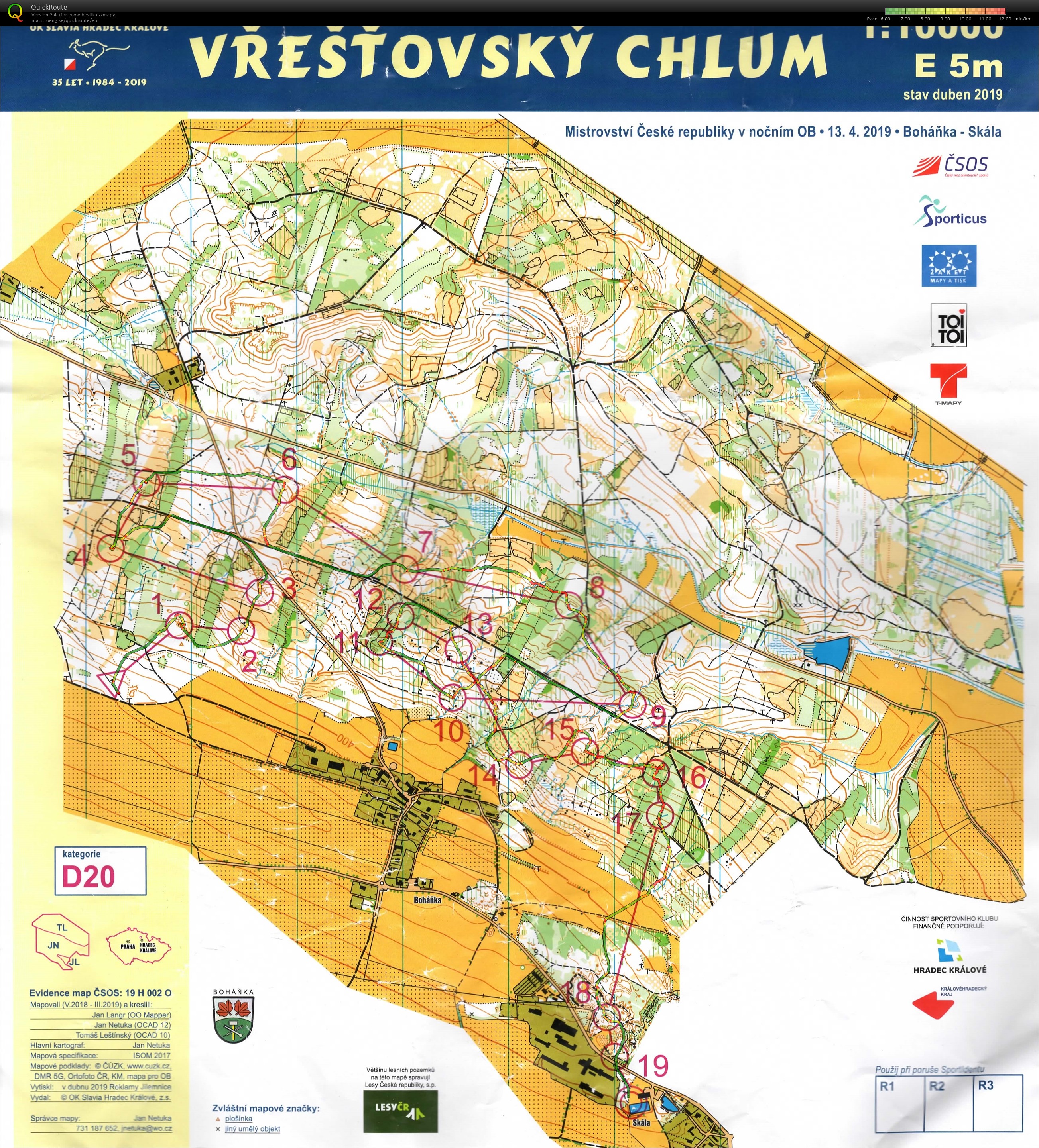 MČR v nočním ob Boháňka (13/04/2019)