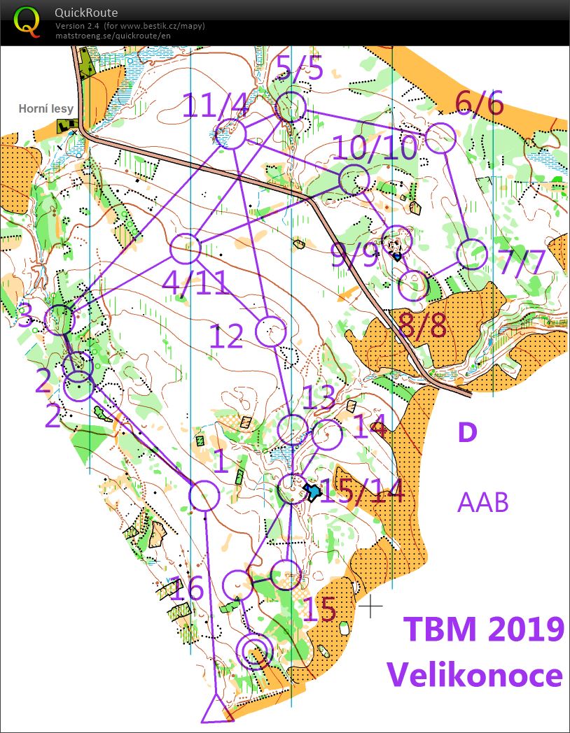 Velikonoce - noční 1. úsek štafet (18-04-2019)