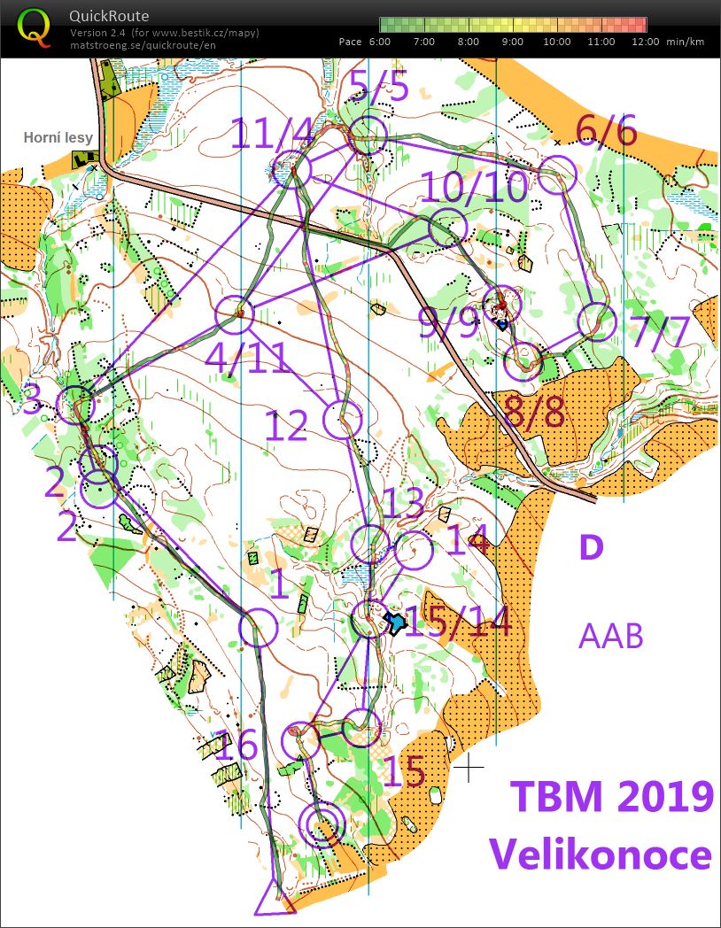 Velikonoce - noční 1. úsek štafet (18-04-2019)