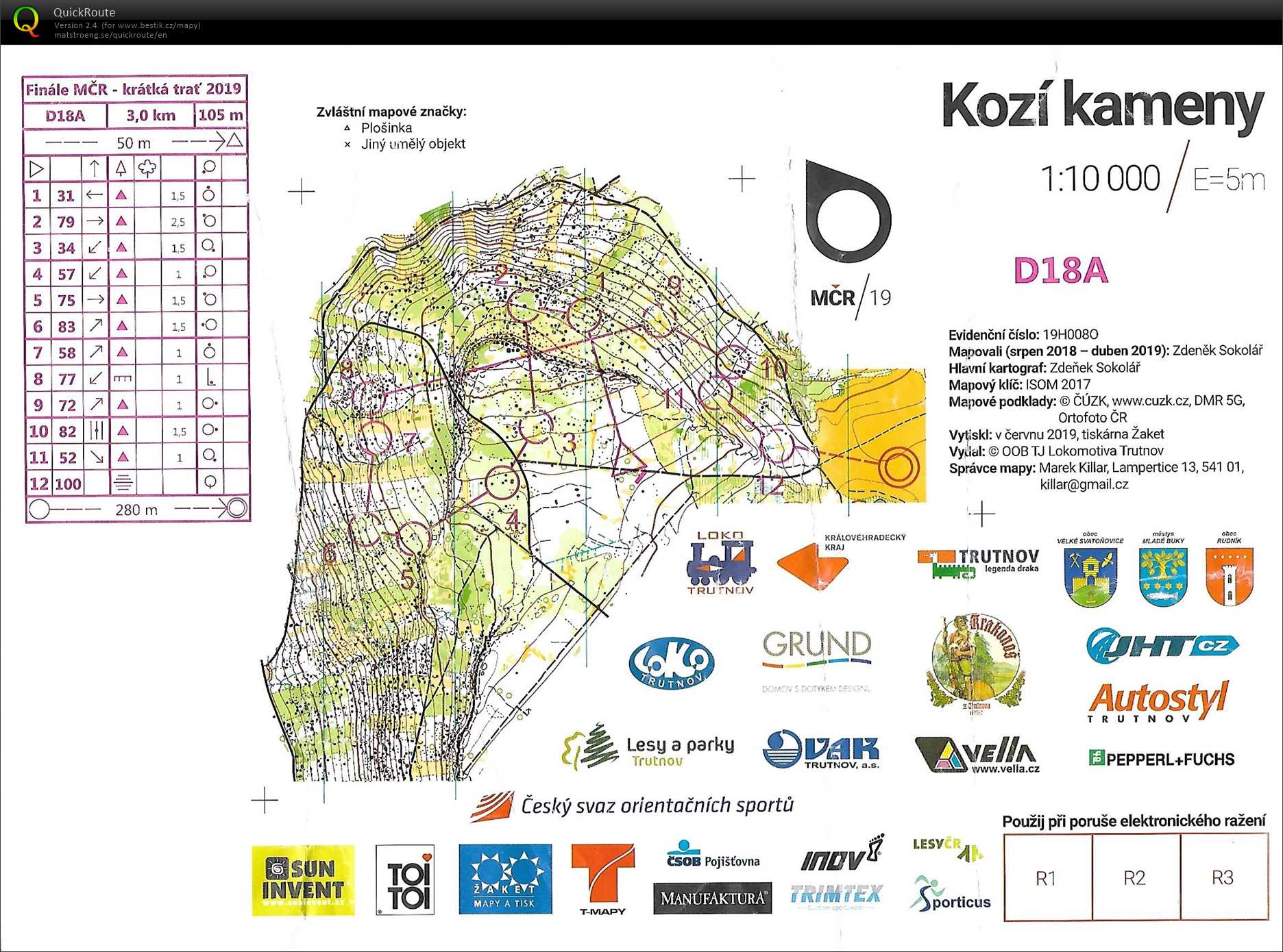 MČR krátká - finále (23/06/2019)