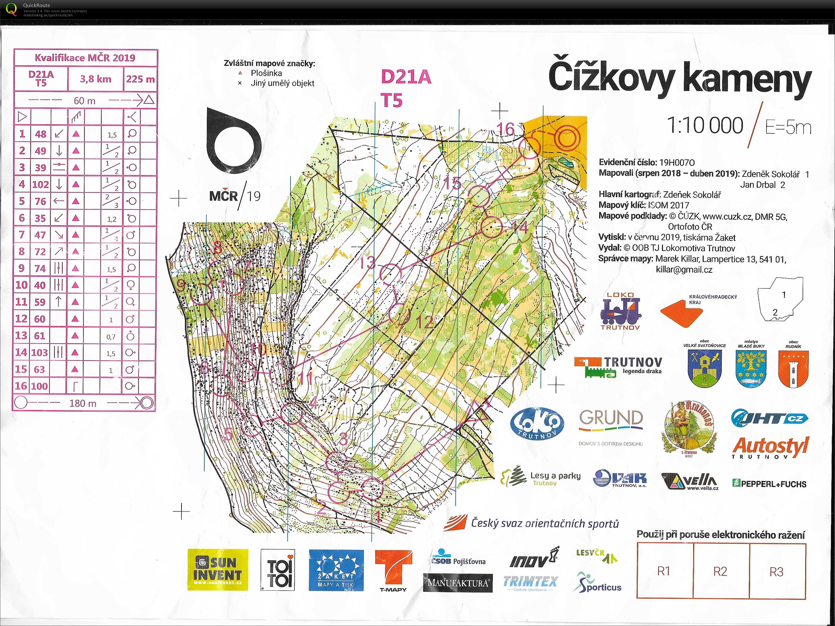 MČR krátká - kvalifikace (22.06.2019)
