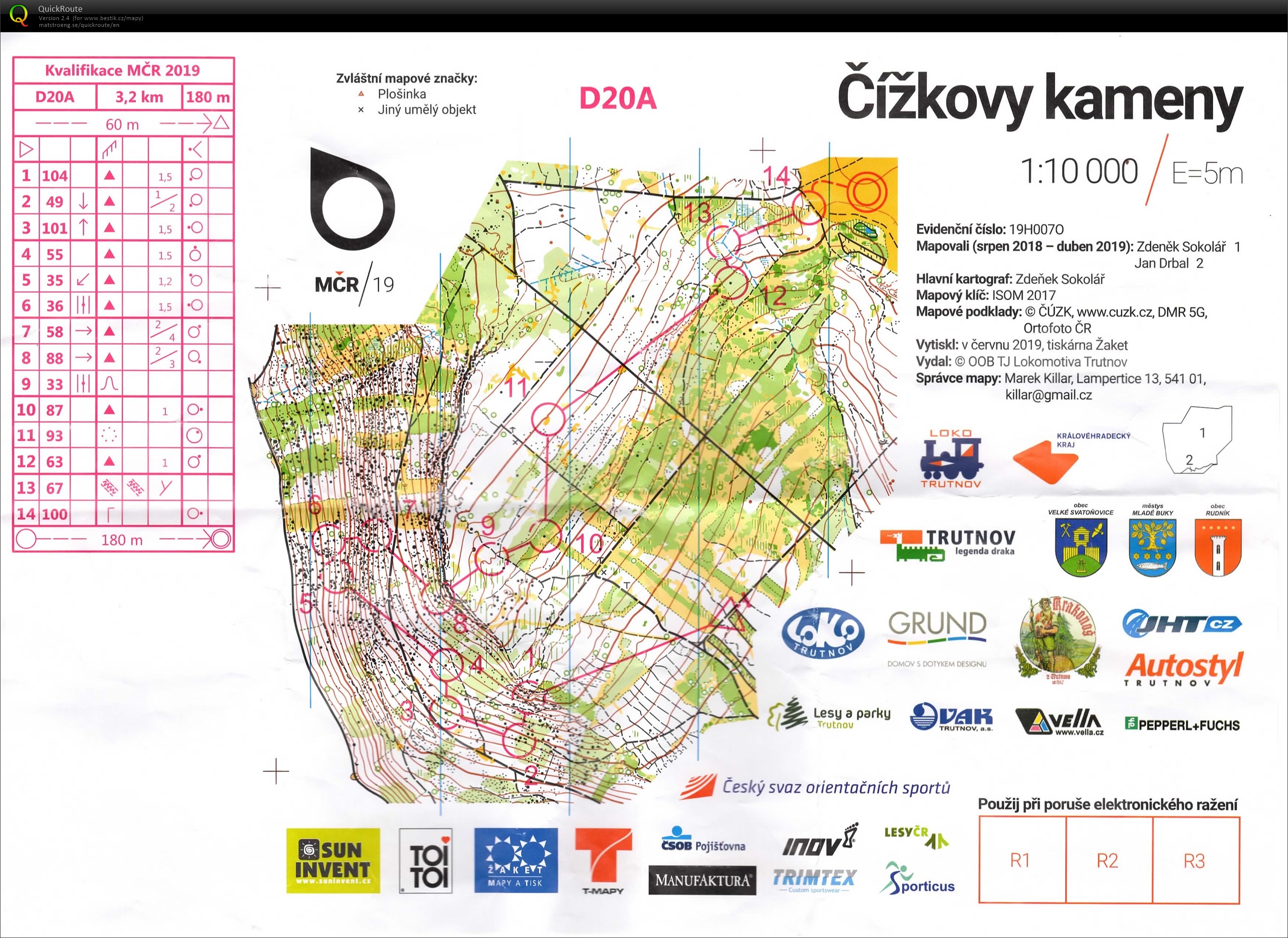 MČR na krátké trati Čížkovy kameny - kvalifikace (22/06/2019)