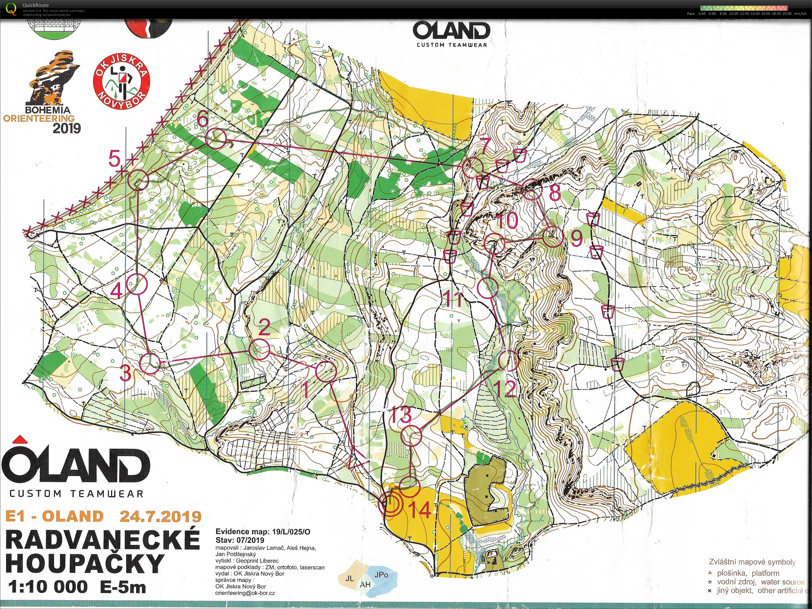 Bohemia Orienteering E1 (24/07/2019)