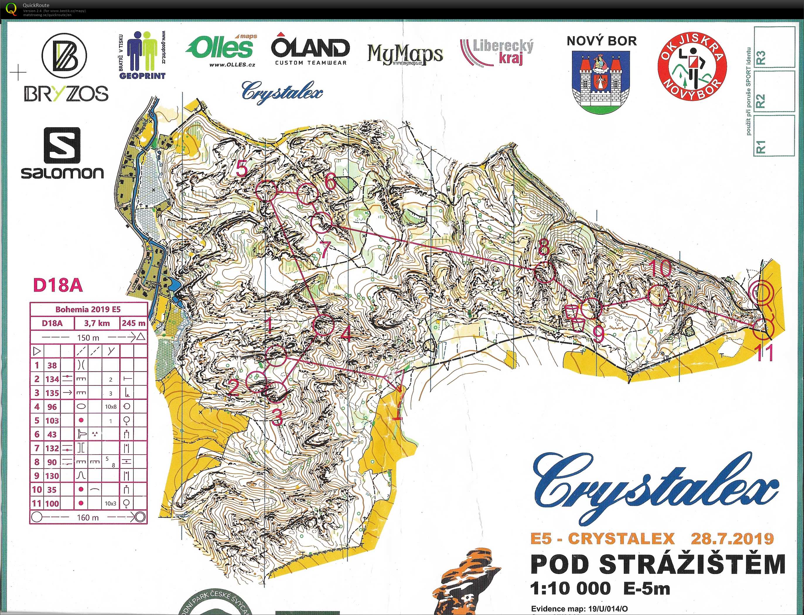 Bohemia Orienteering E5 (28/07/2019)