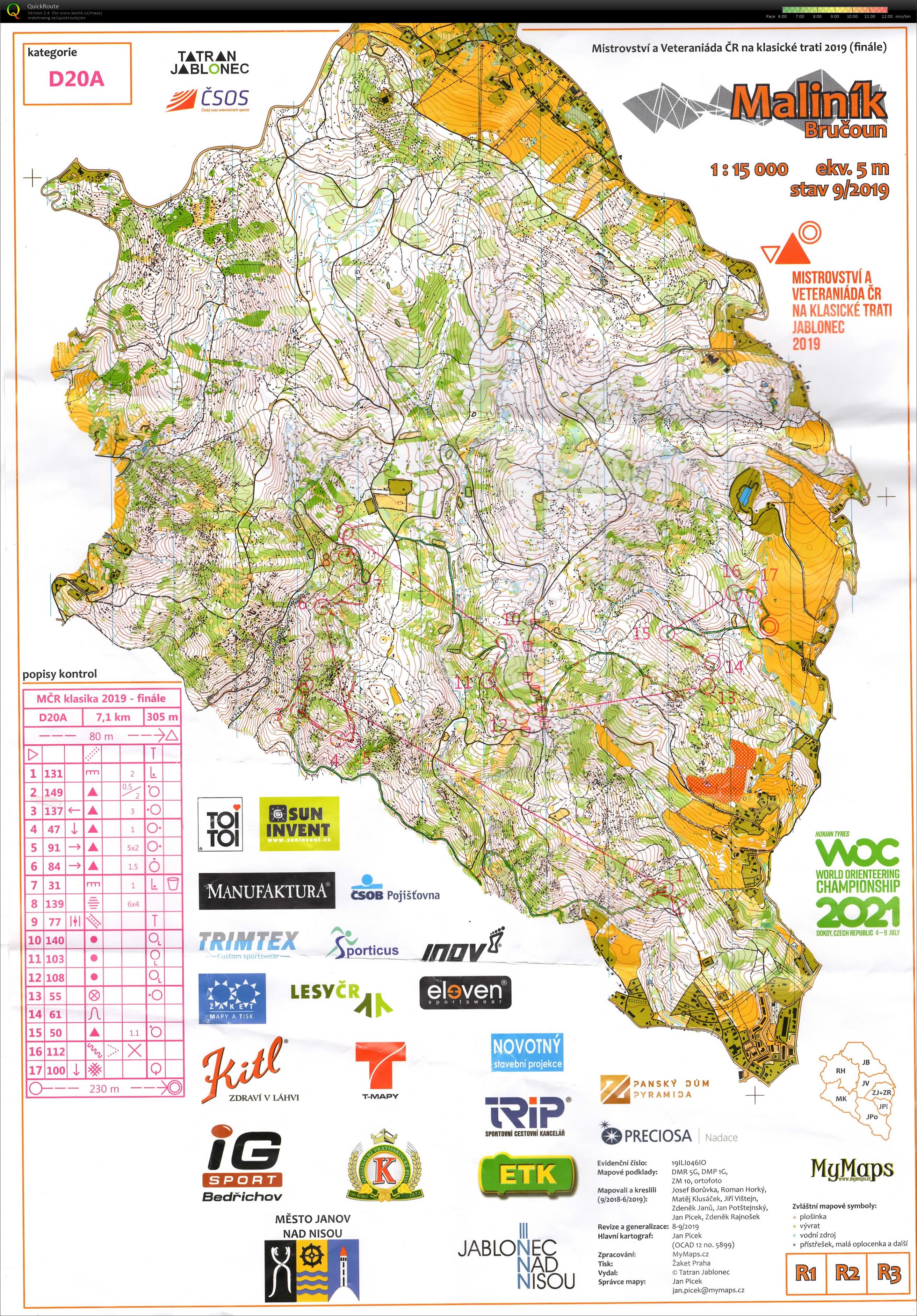 MČR na klasické trati Janov nad Nisou - finále (22/09/2019)