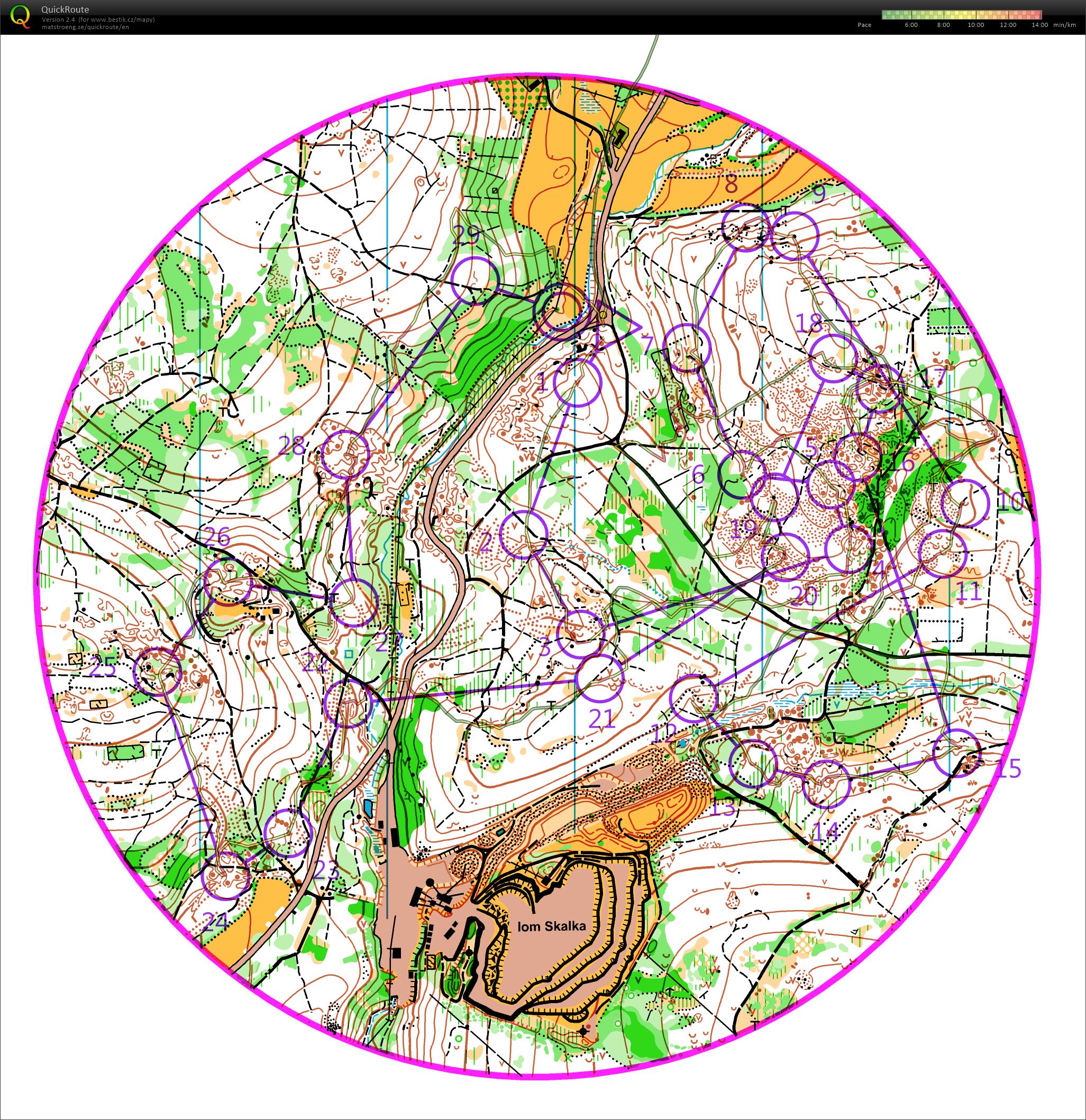 NOB vrstevnicovka bez busoly (13/12/2019)