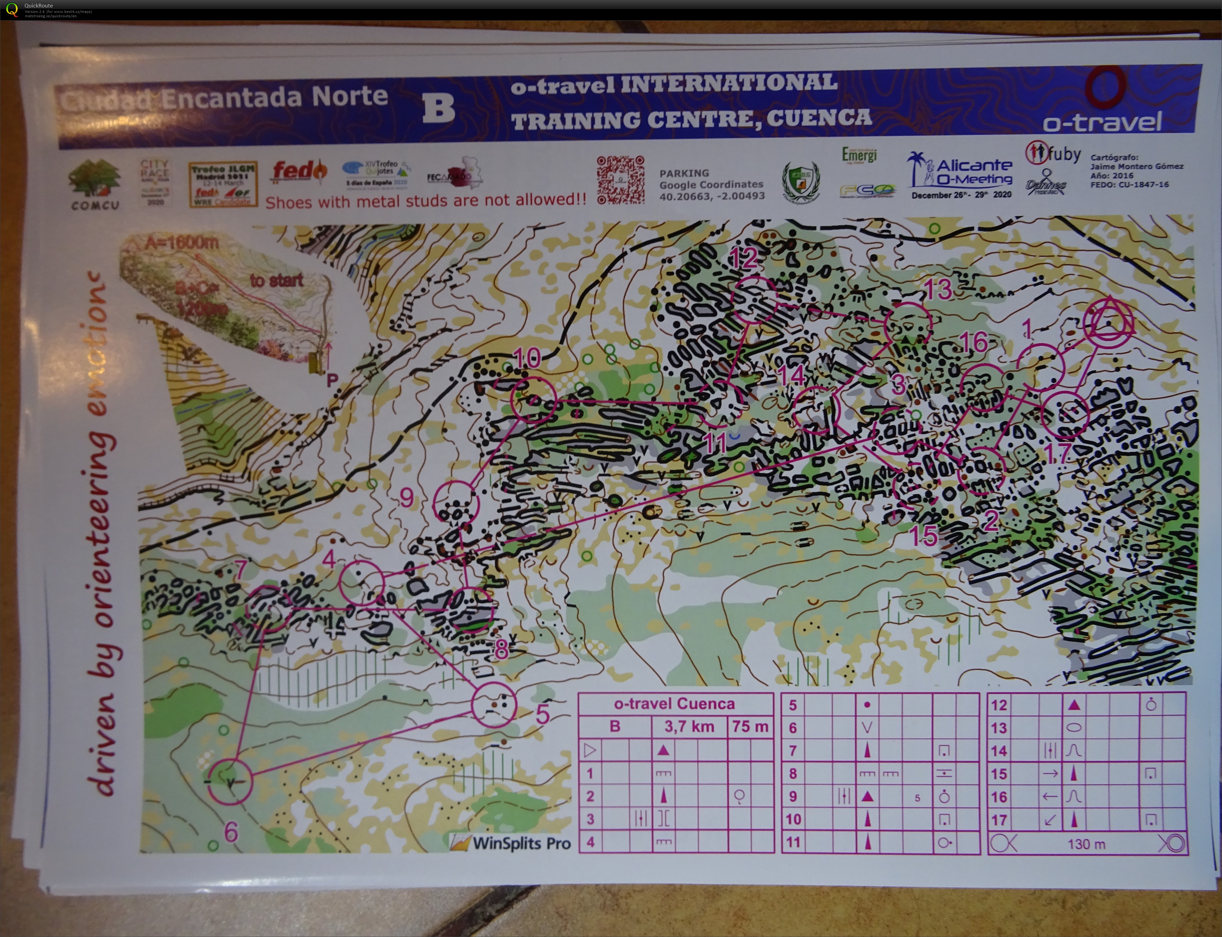 TC Španělsko - middle Ciudad Encantada (22/02/2020)