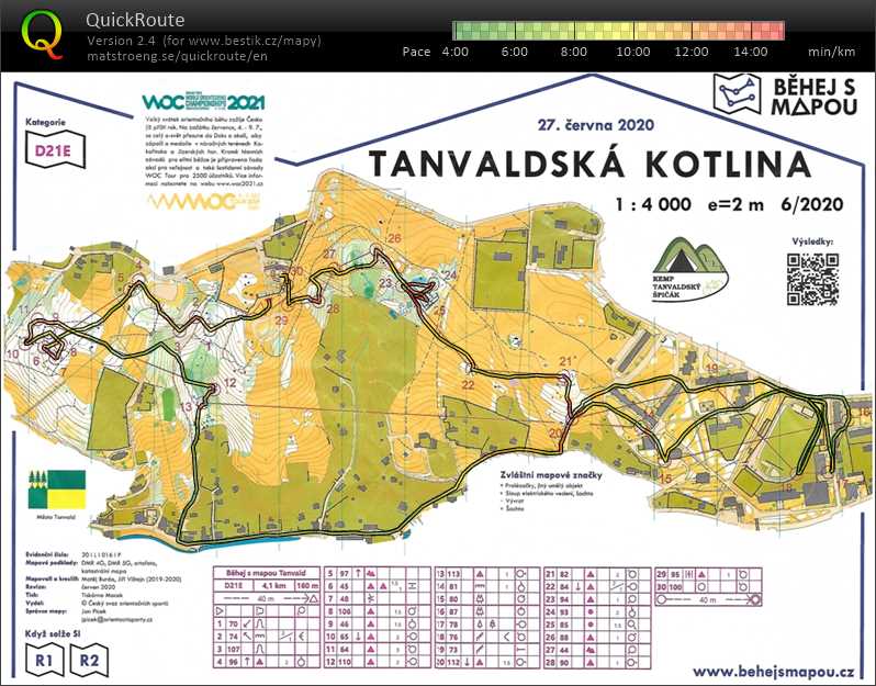 Běhej s mapou - Tanvald (27/06/2020)