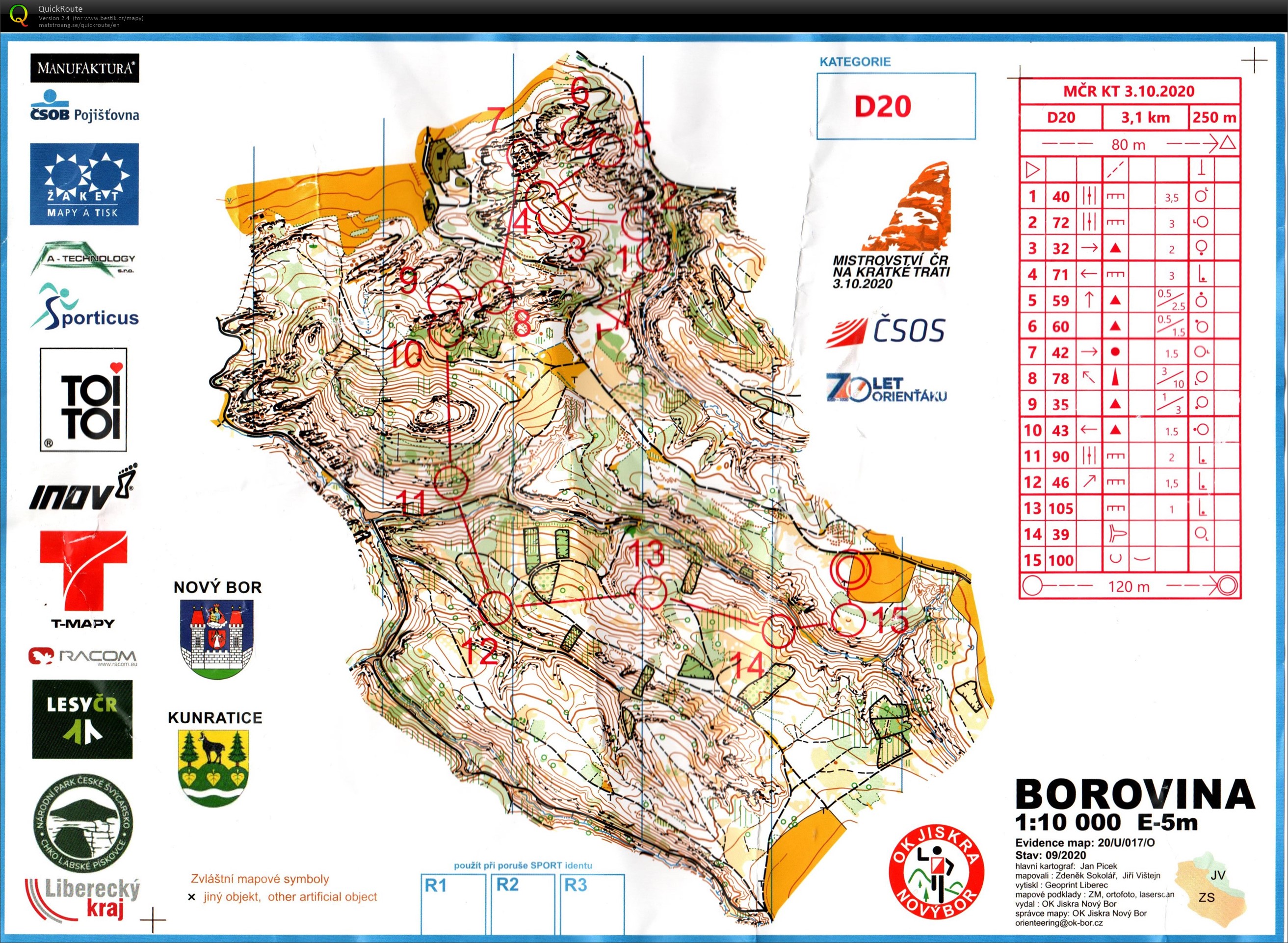 MČR na krátké trati Kunratice (03/10/2020)
