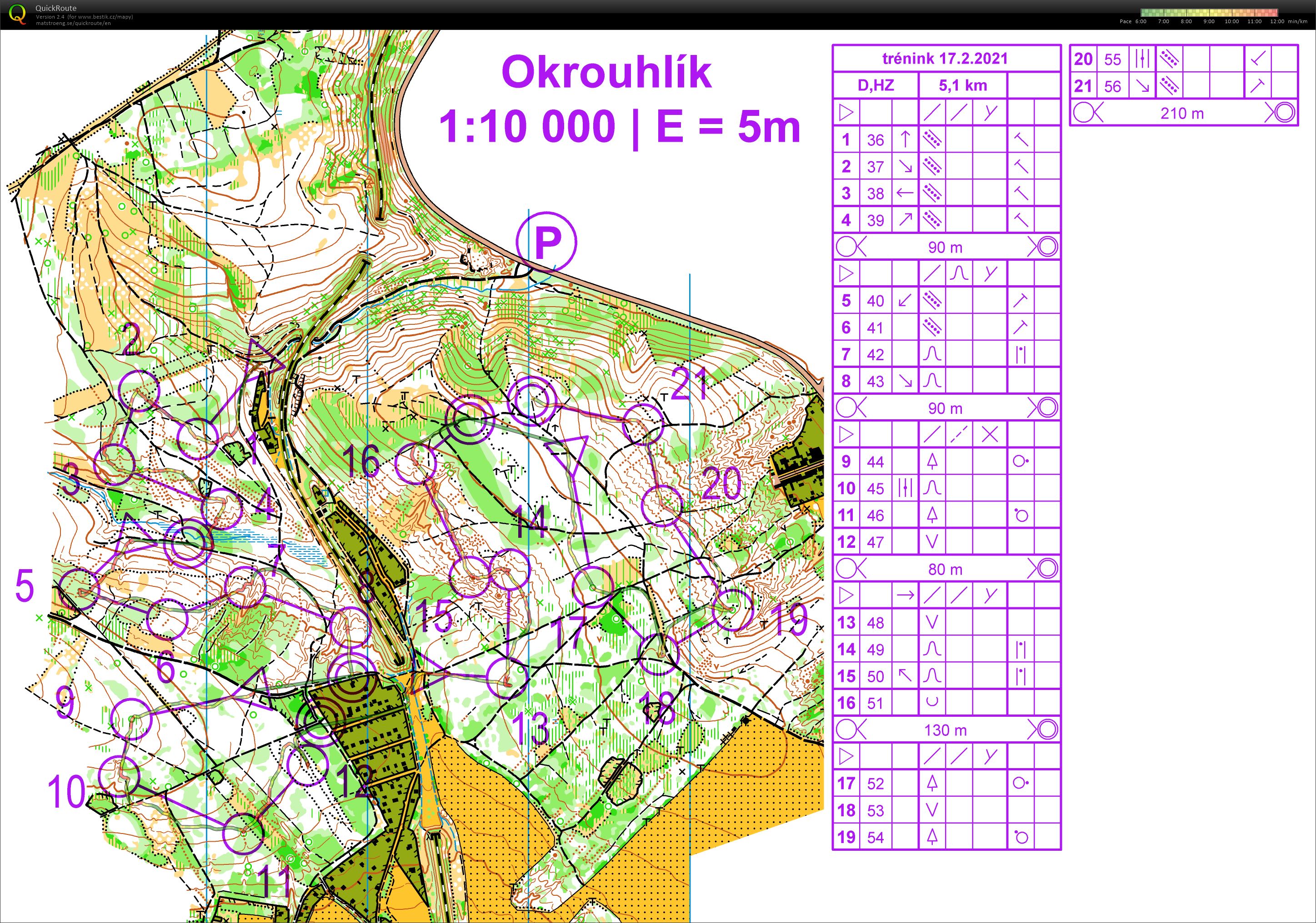 Noční úseky Radostice (2021-02-17)
