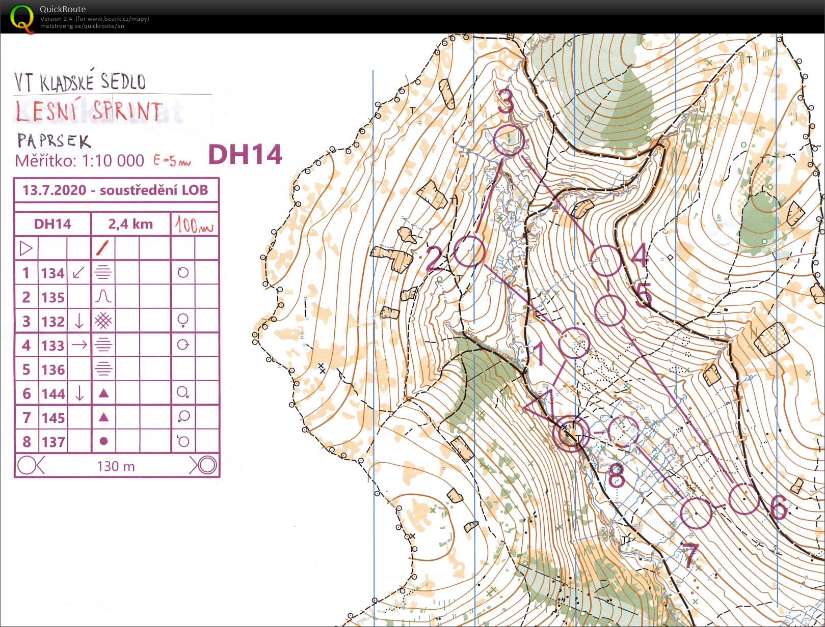 OK LOB Kladské sedlo (13-07-2020)