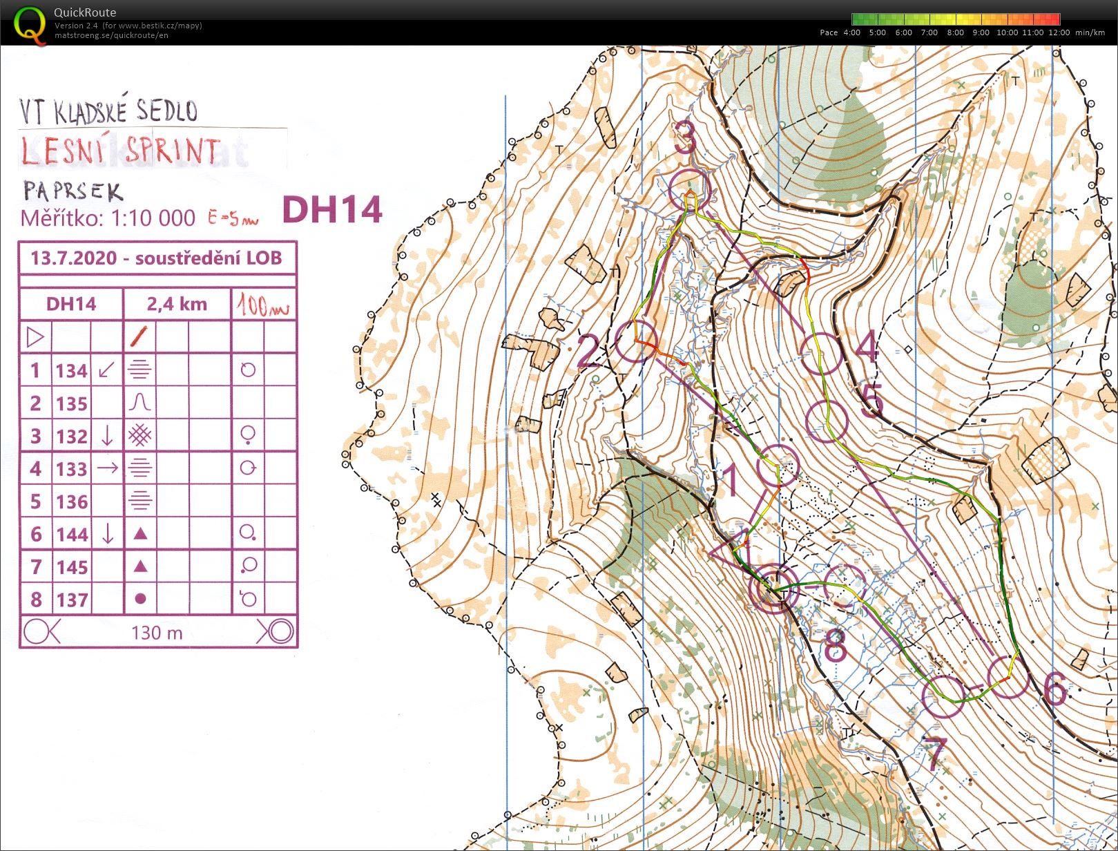 OK LOB Kladské sedlo (13-07-2020)