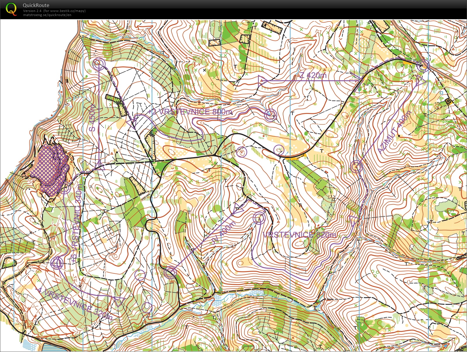 Vrstevnice+azimuty (21.04.2021)