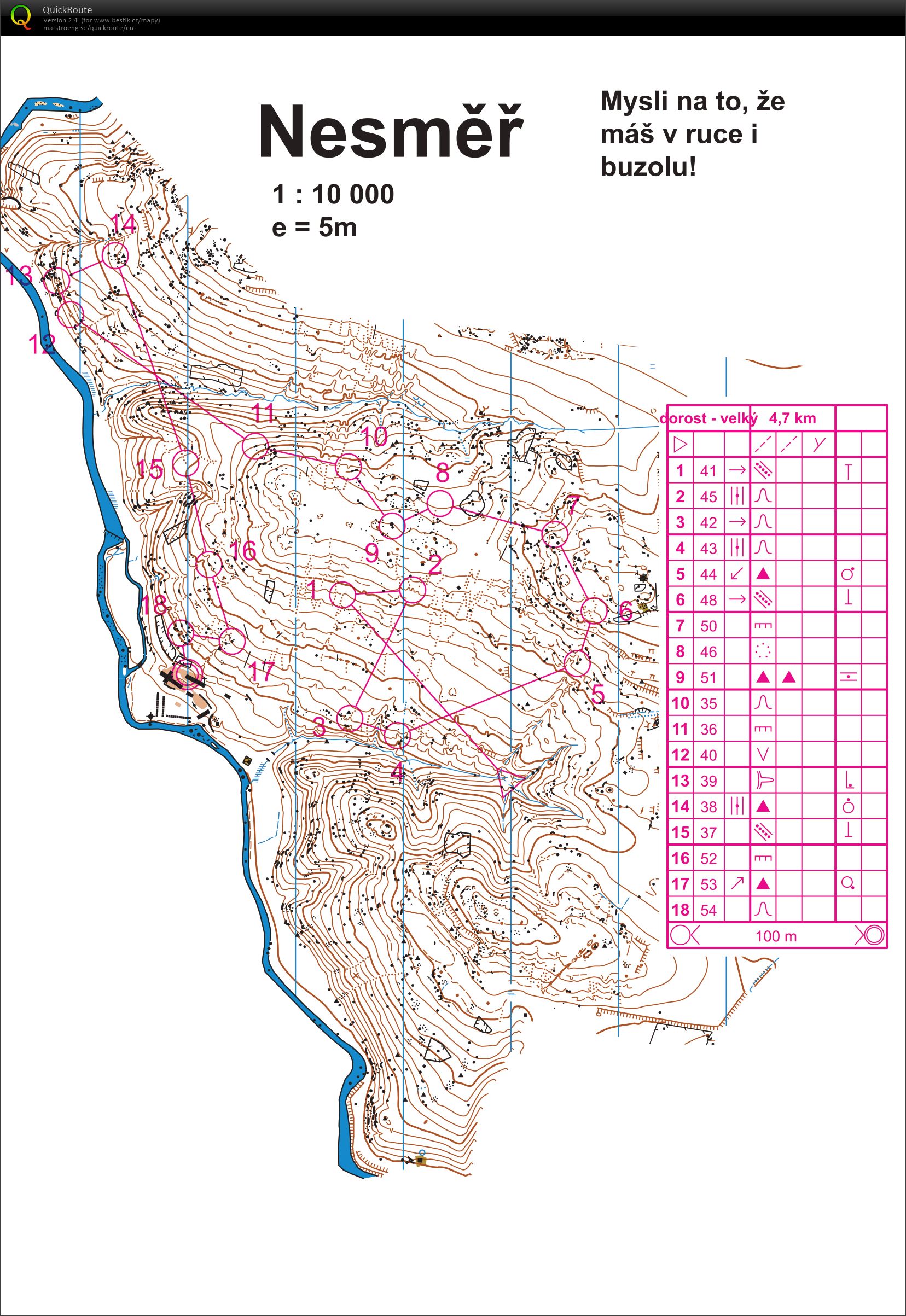 TBM Třebíč vrstevnicovka Nesměr (01-05-2021)