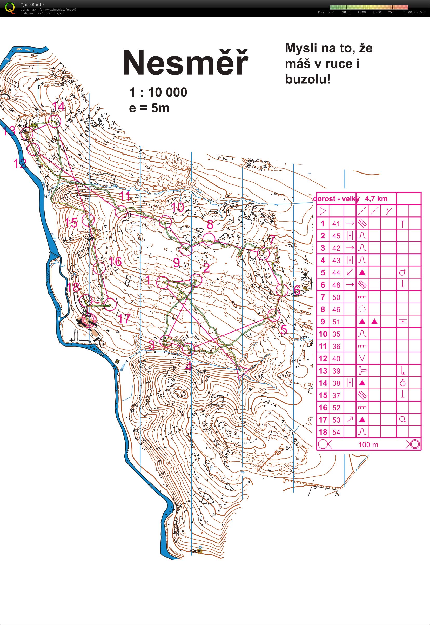 TBM Třebíč vrstevnicovka Nesměr (01-05-2021)