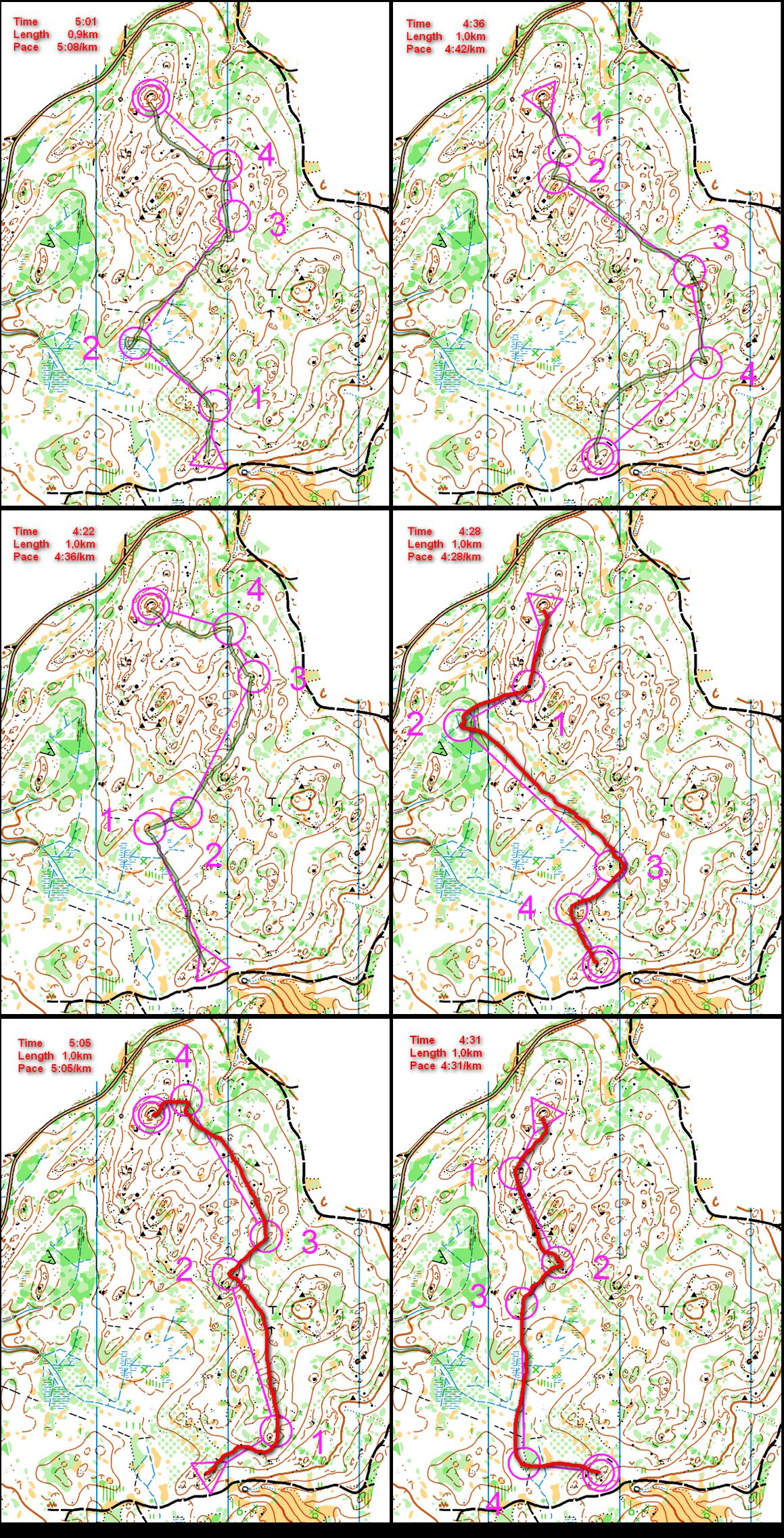 TC Vidnava - Orienteering intervals (06/04/2012)