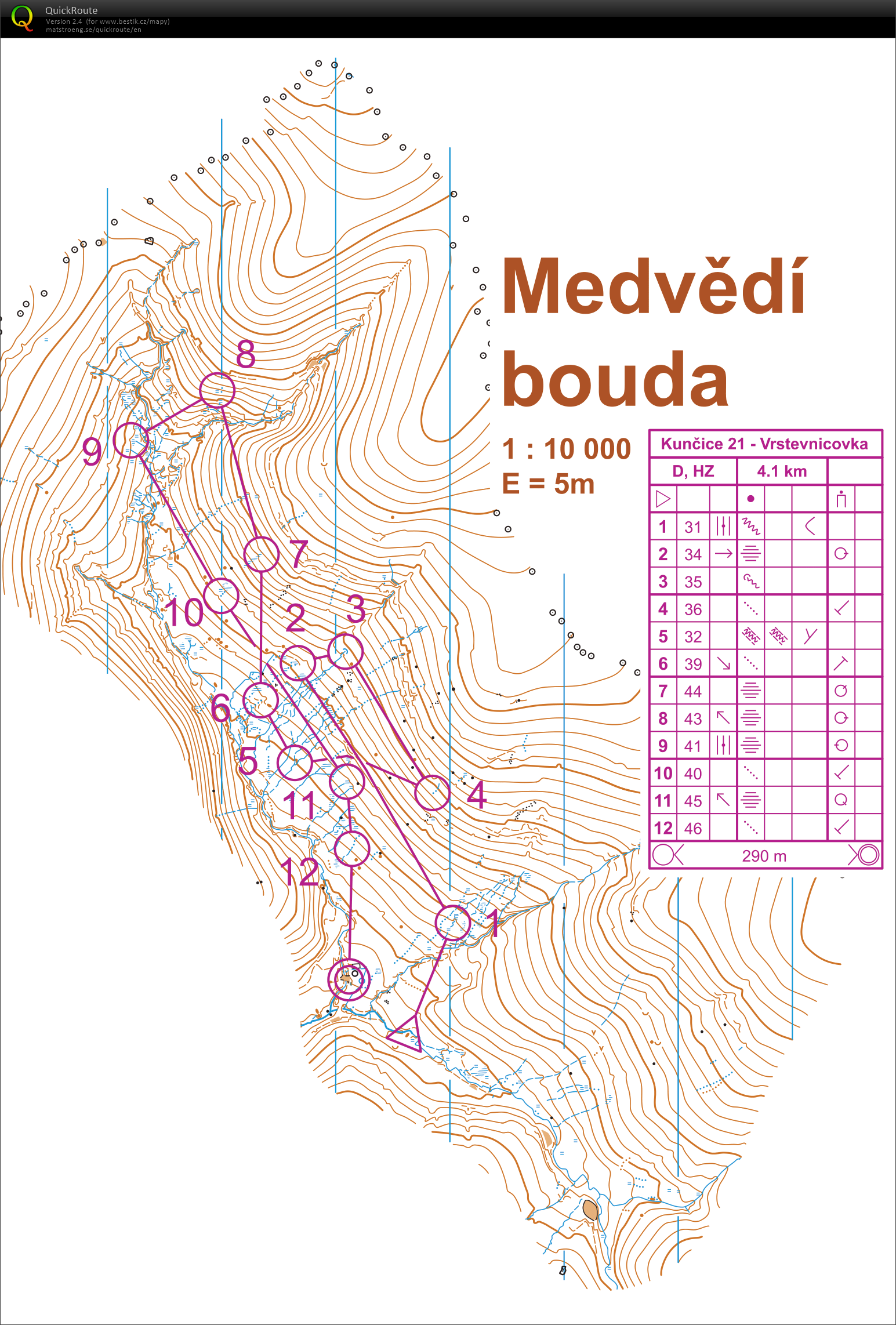 Soustředko Kunčice - vodnatá vrstevnicovka (30.05.2021)