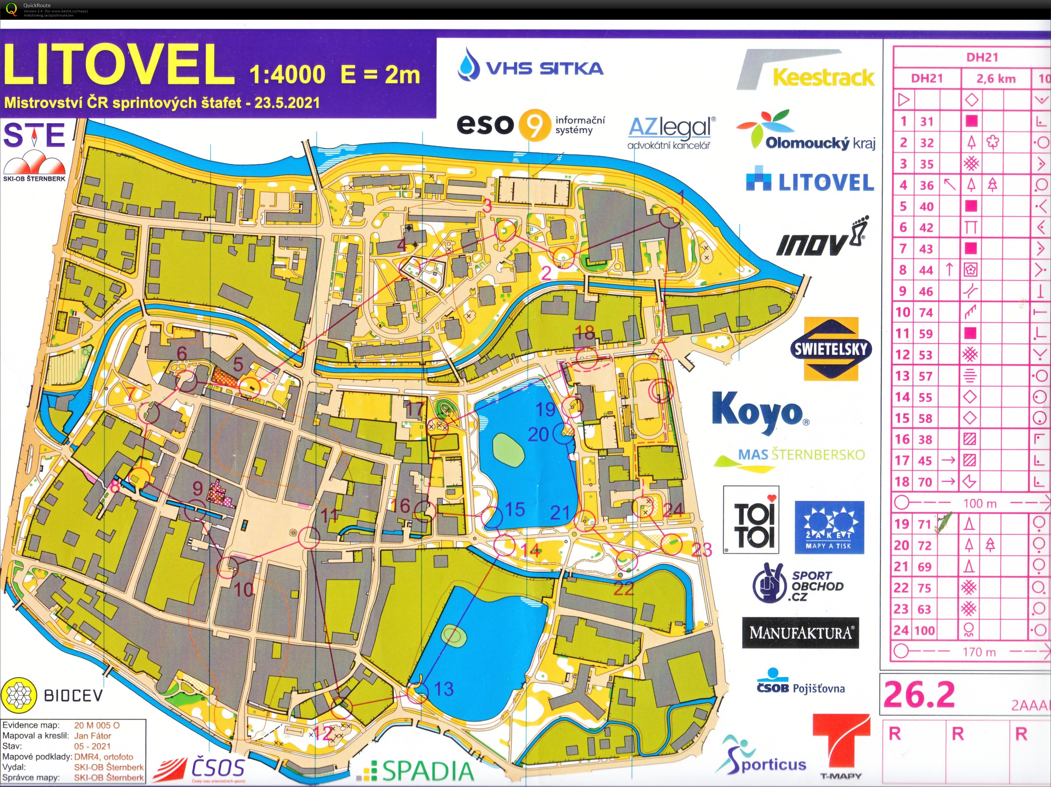 MČR sprint relay Litovel (23/05/2021)