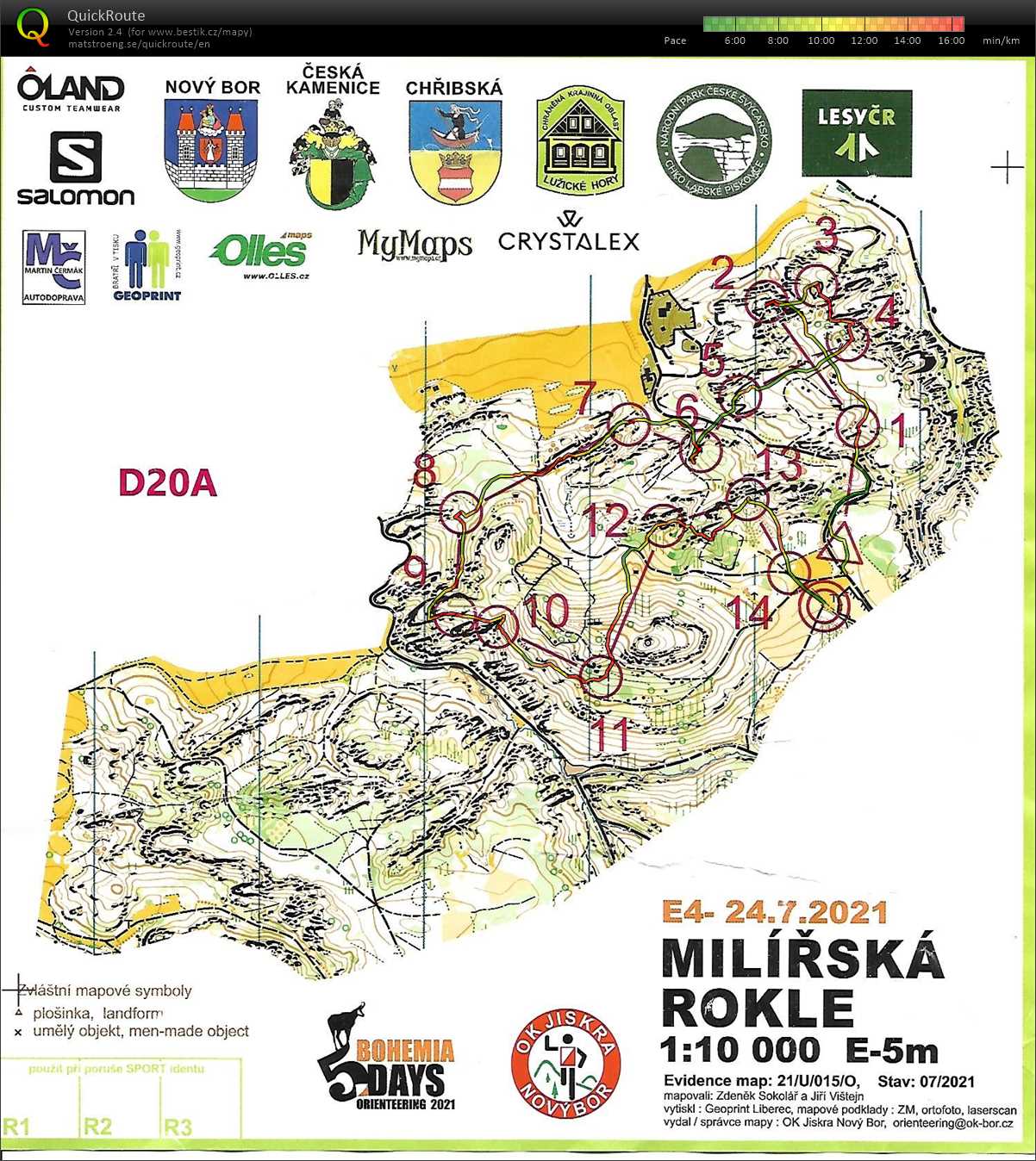 Bohemia orienteering E4 (24/07/2021)