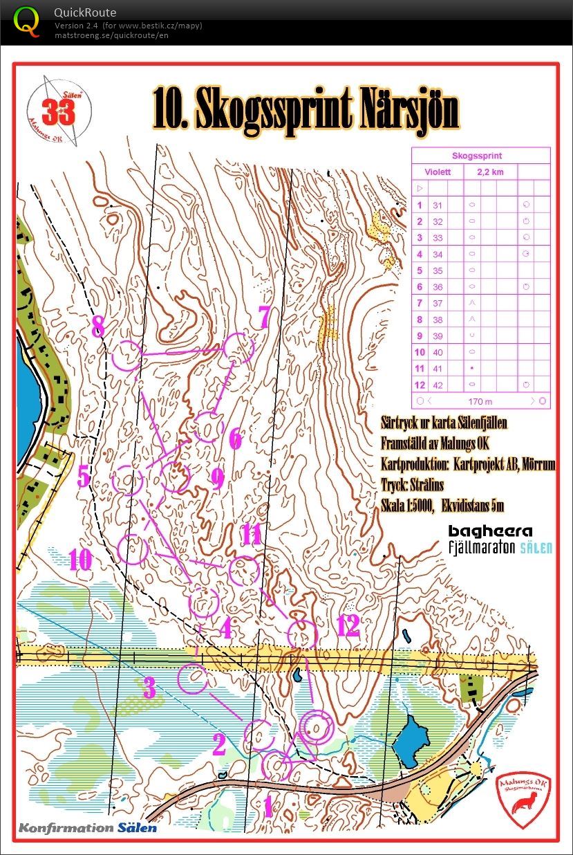 TBM Švédsko Salen Närsjön lesní sprint a (13-08-2021)