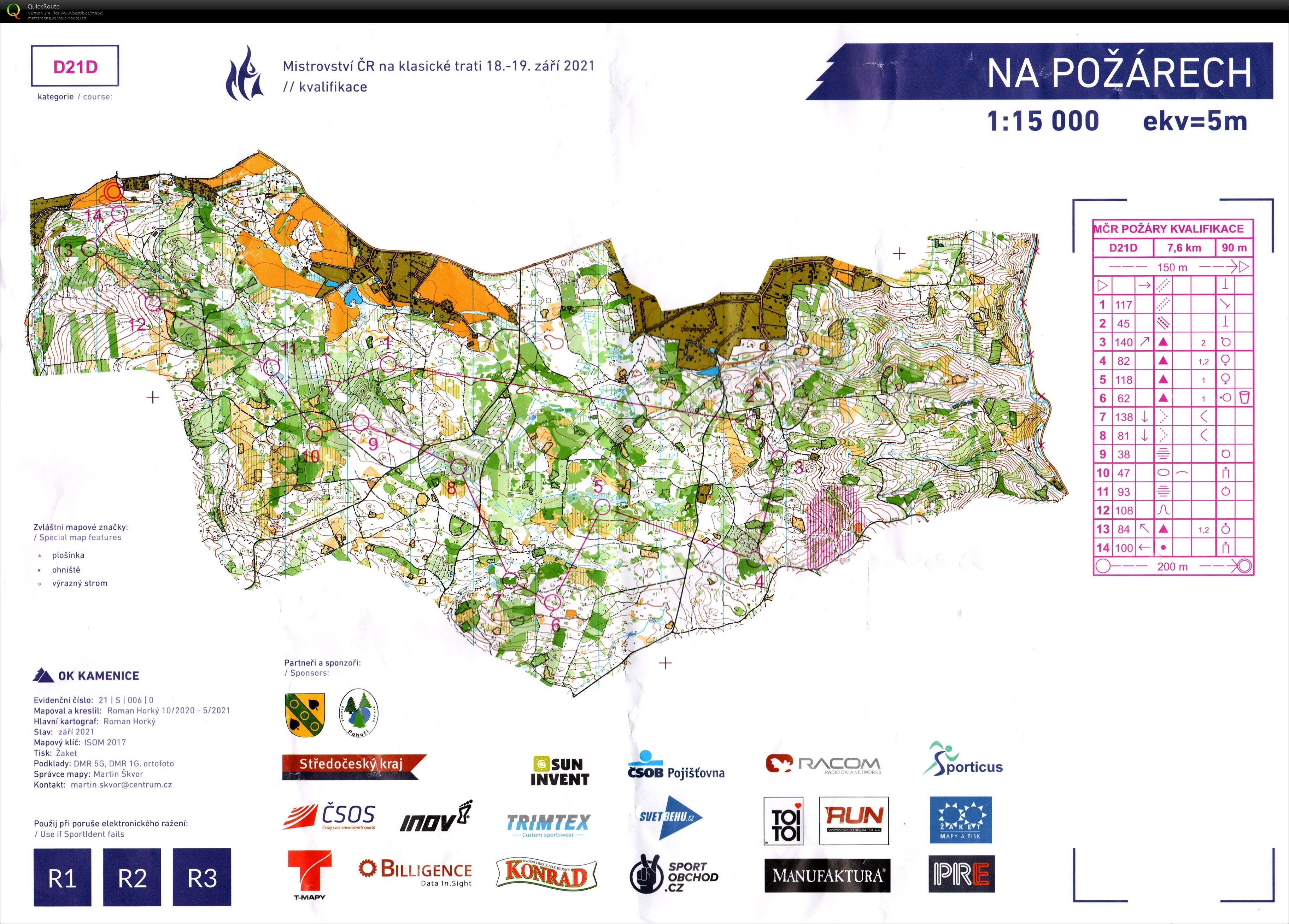 MČR na klasické trati Požáry - kvalifikace (18/09/2021)