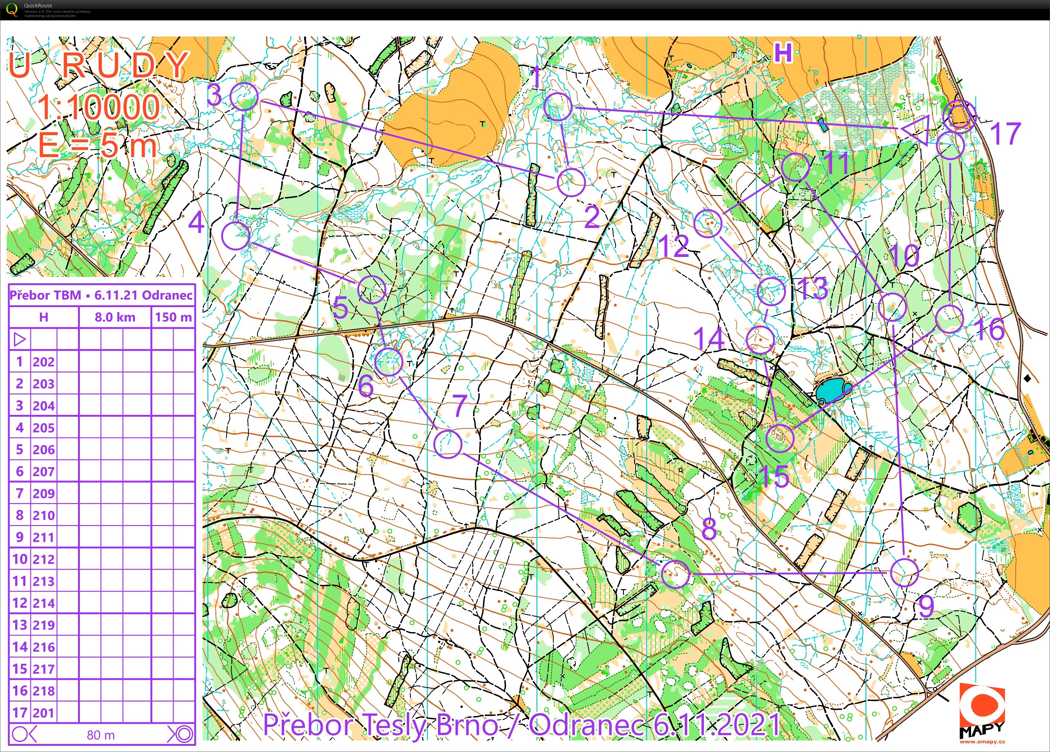 Oddílový přebor TBM Odranec (06/11/2021)