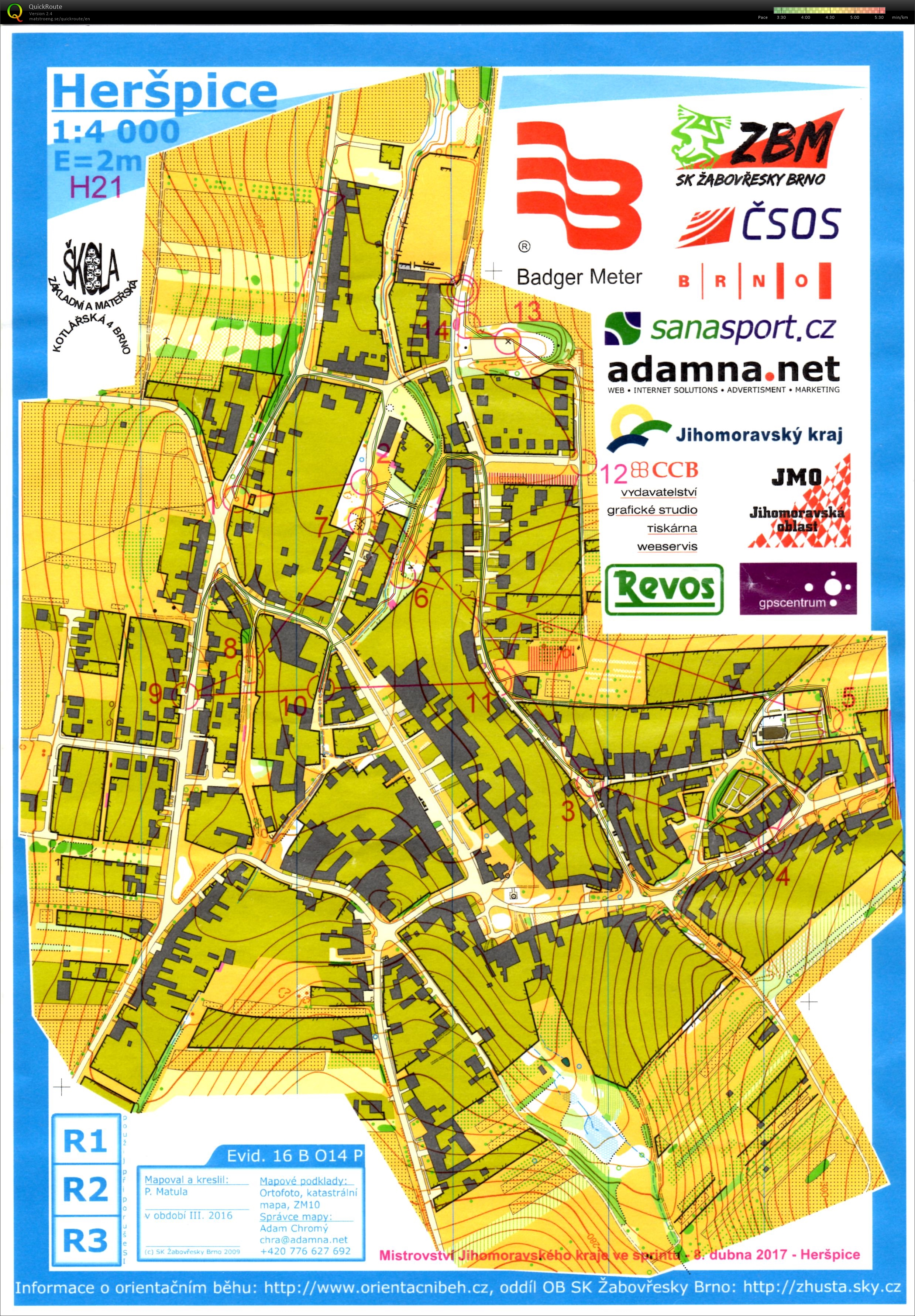 2. oblastní žebříček Jihomoravské oblasti (08-04-2017)
