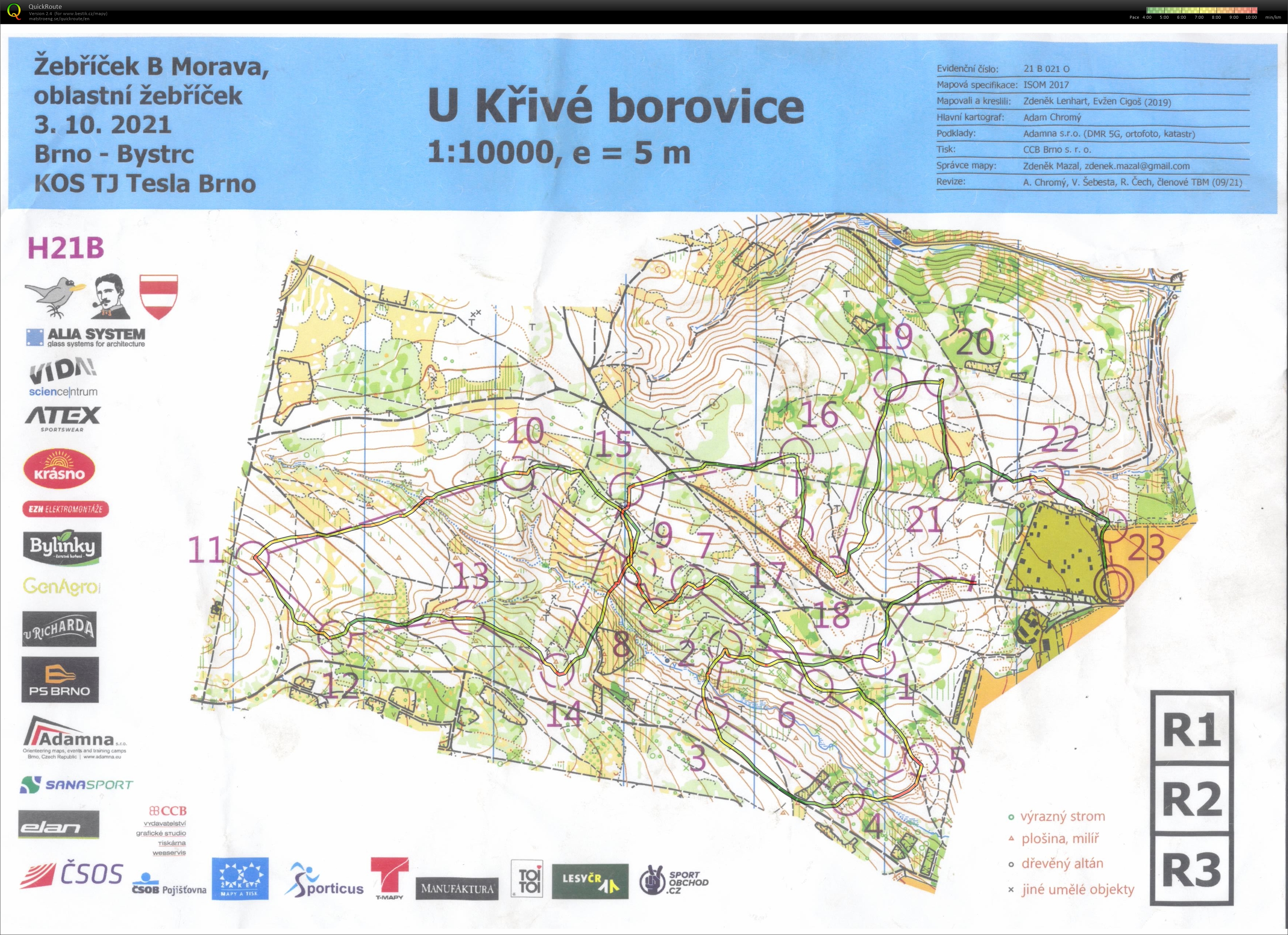 Žebříček B Morava middle (03/10/2021)