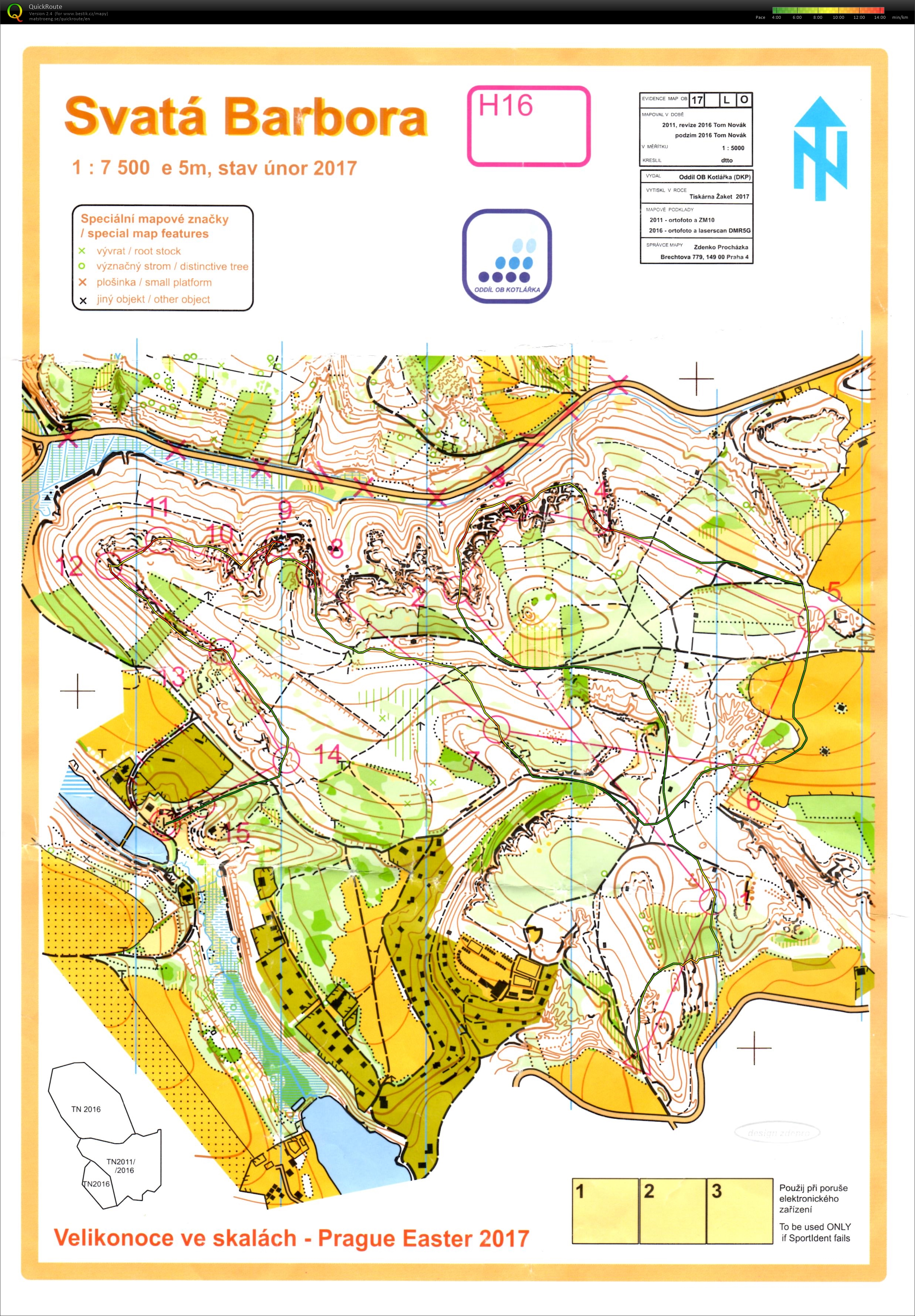 Velikonoce ve skalách E1 (14/04/2017)