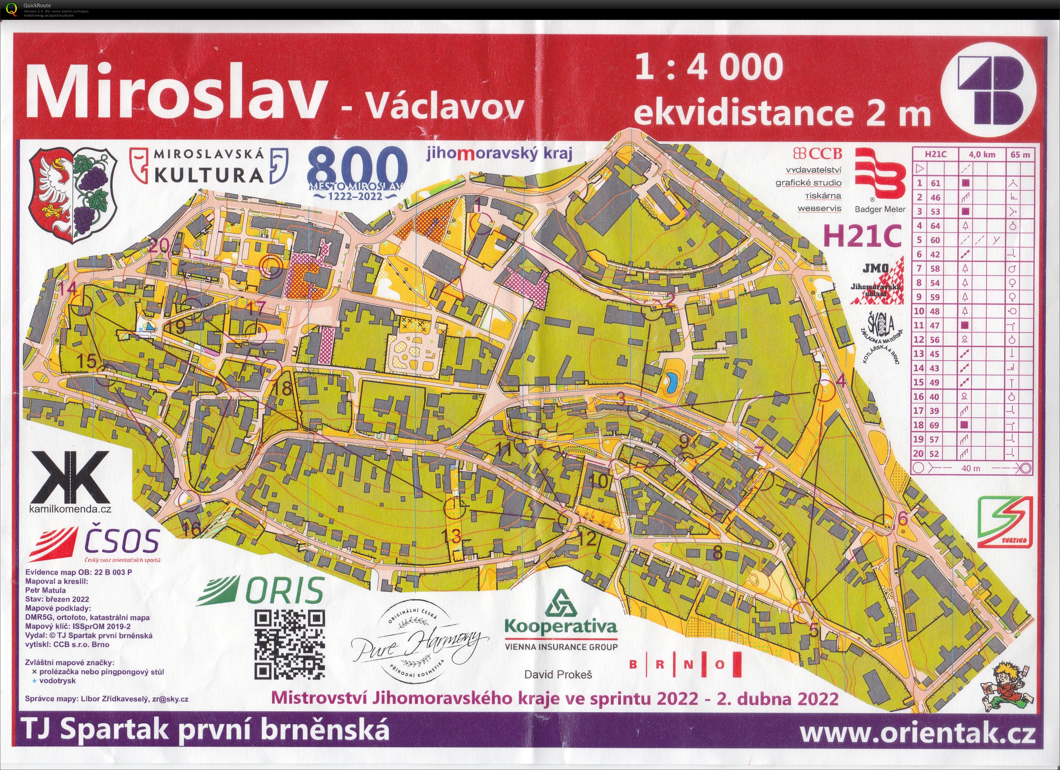 OŽ sprint Miroslav H21C (02/04/2022)