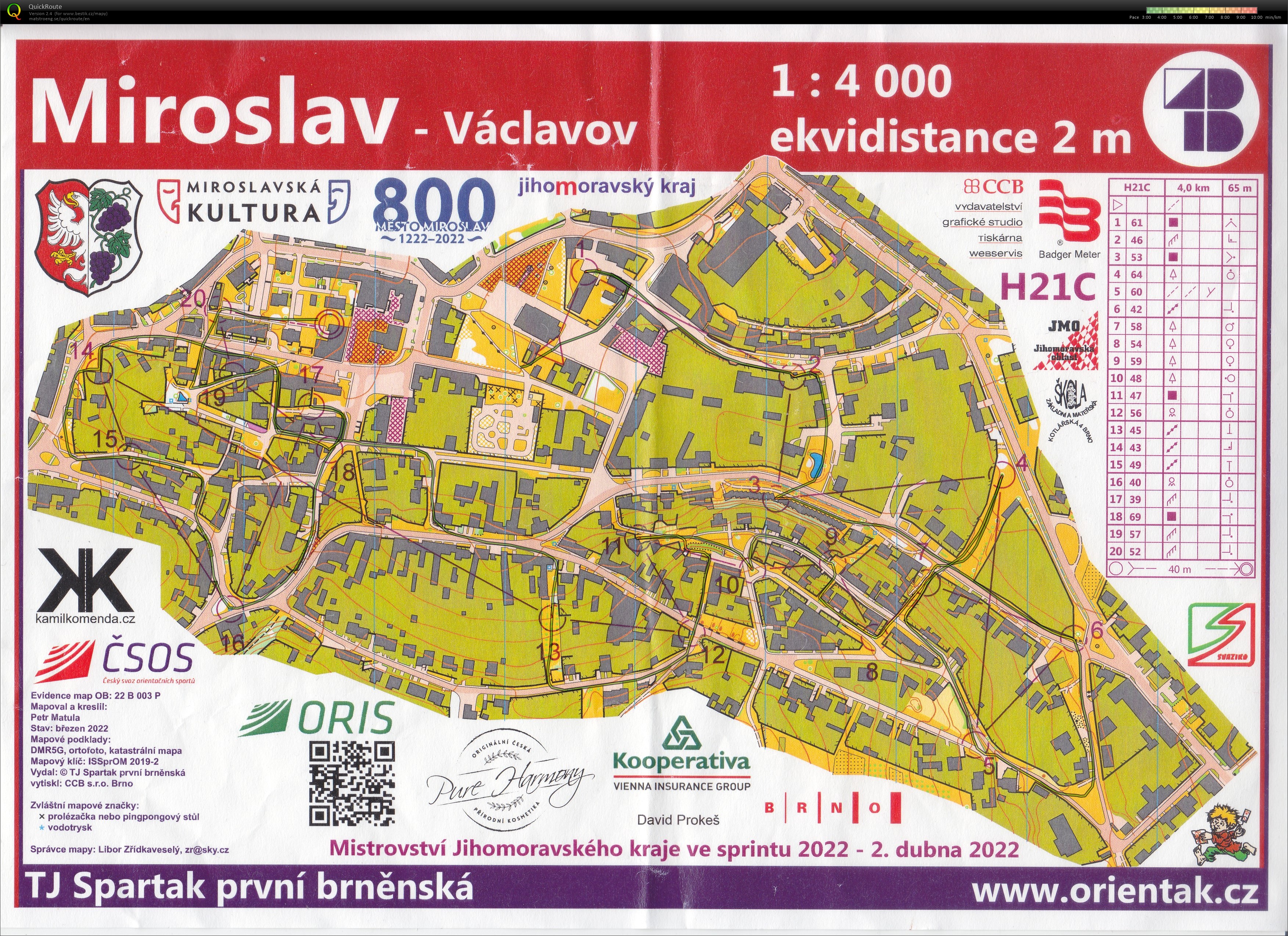 OŽ sprint Miroslav H21C (02/04/2022)