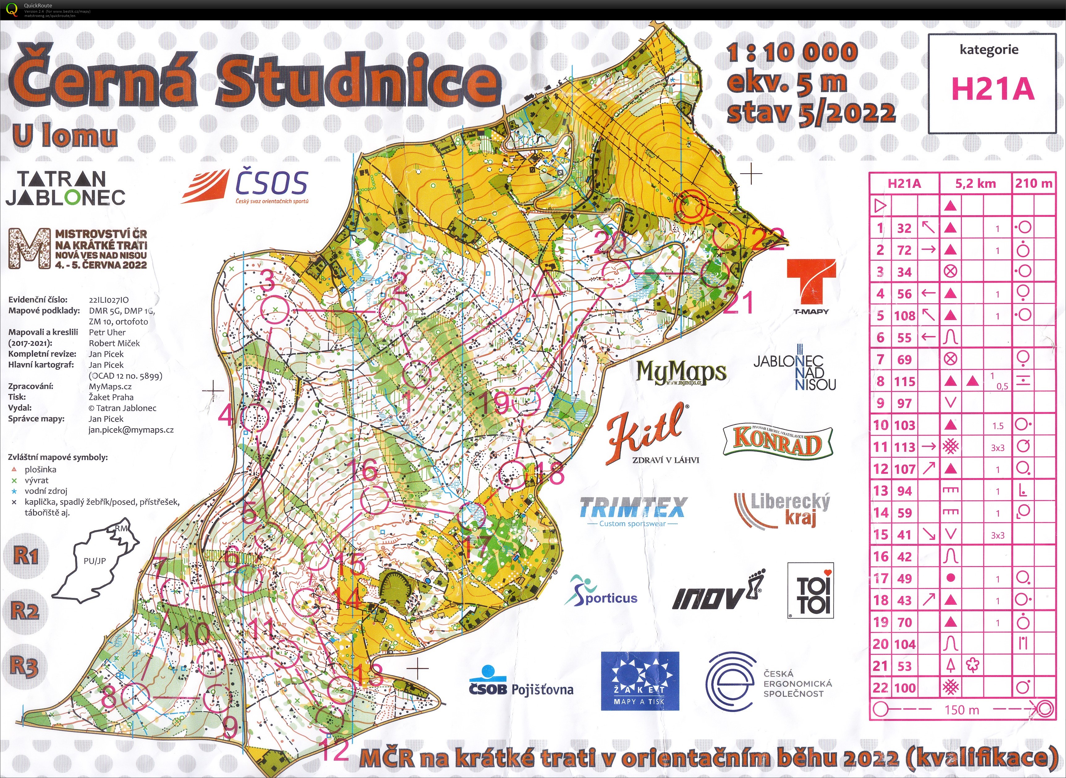 MČR middle kvalifikace Nová Ves na Nisou H21A (04/06/2022)