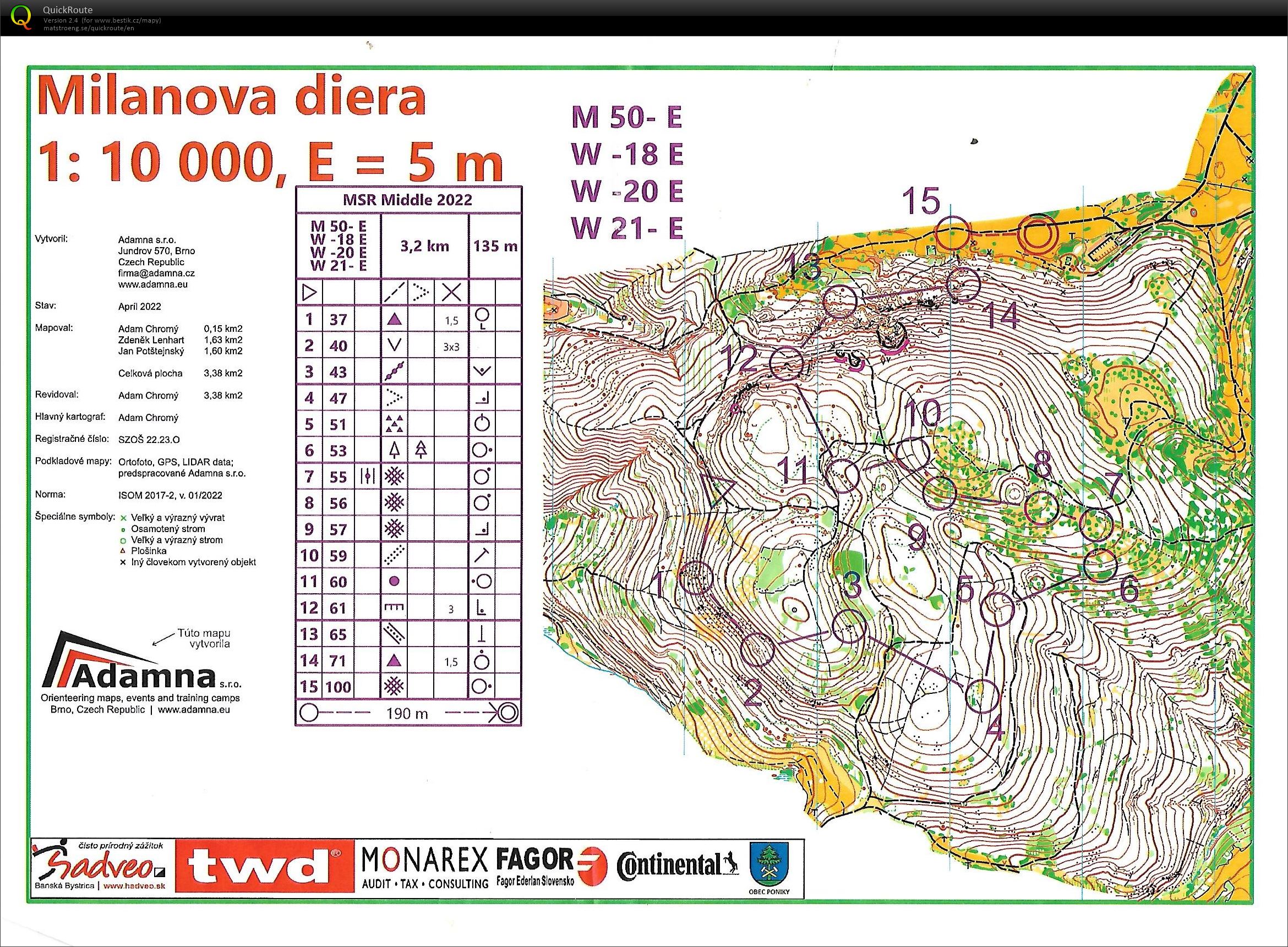 Majstrovstvá Slovenska v OB na stredných tratiach (11/06/2022)
