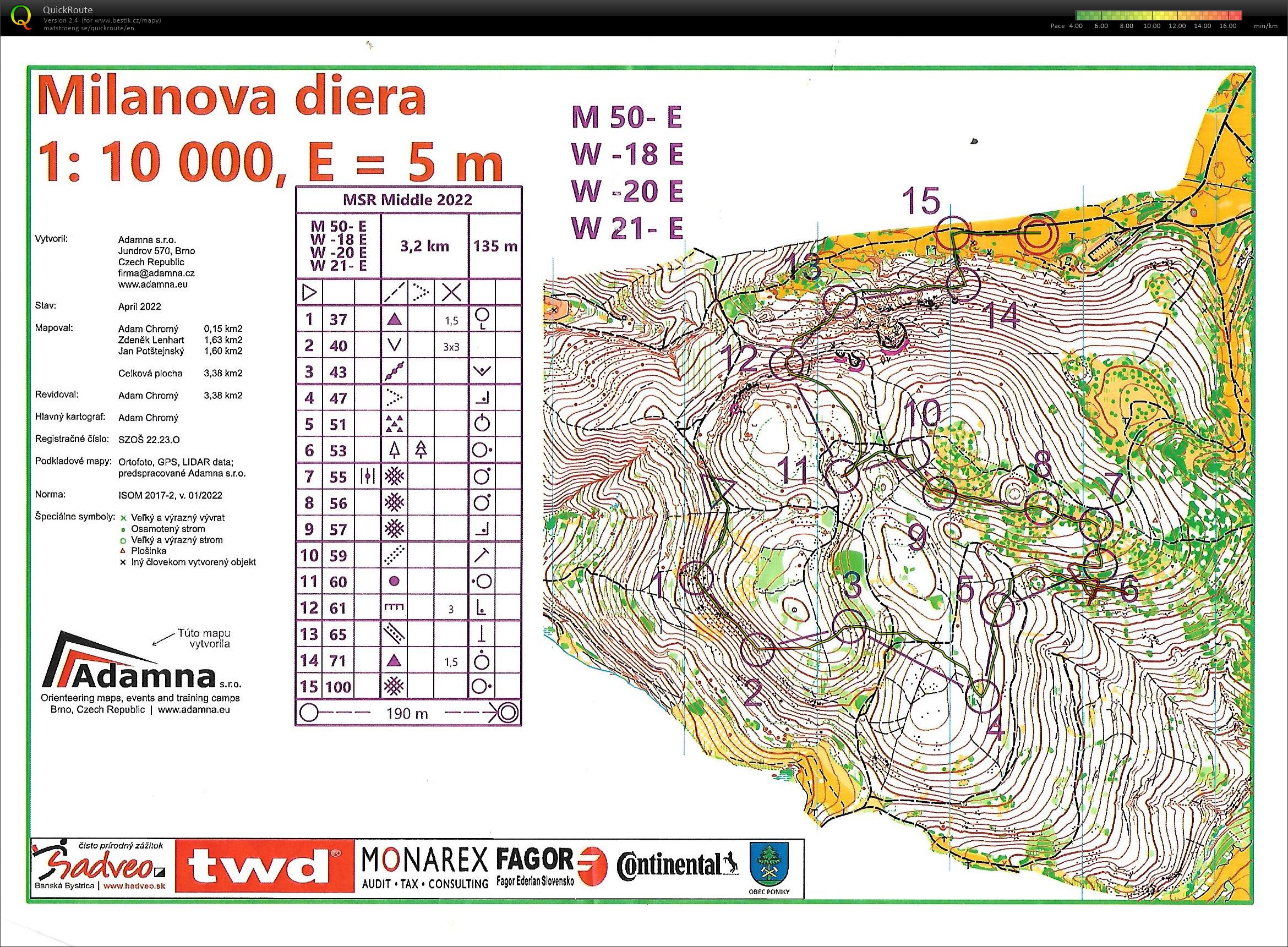 Majstrovstvá Slovenska v OB na stredných tratiach (11/06/2022)